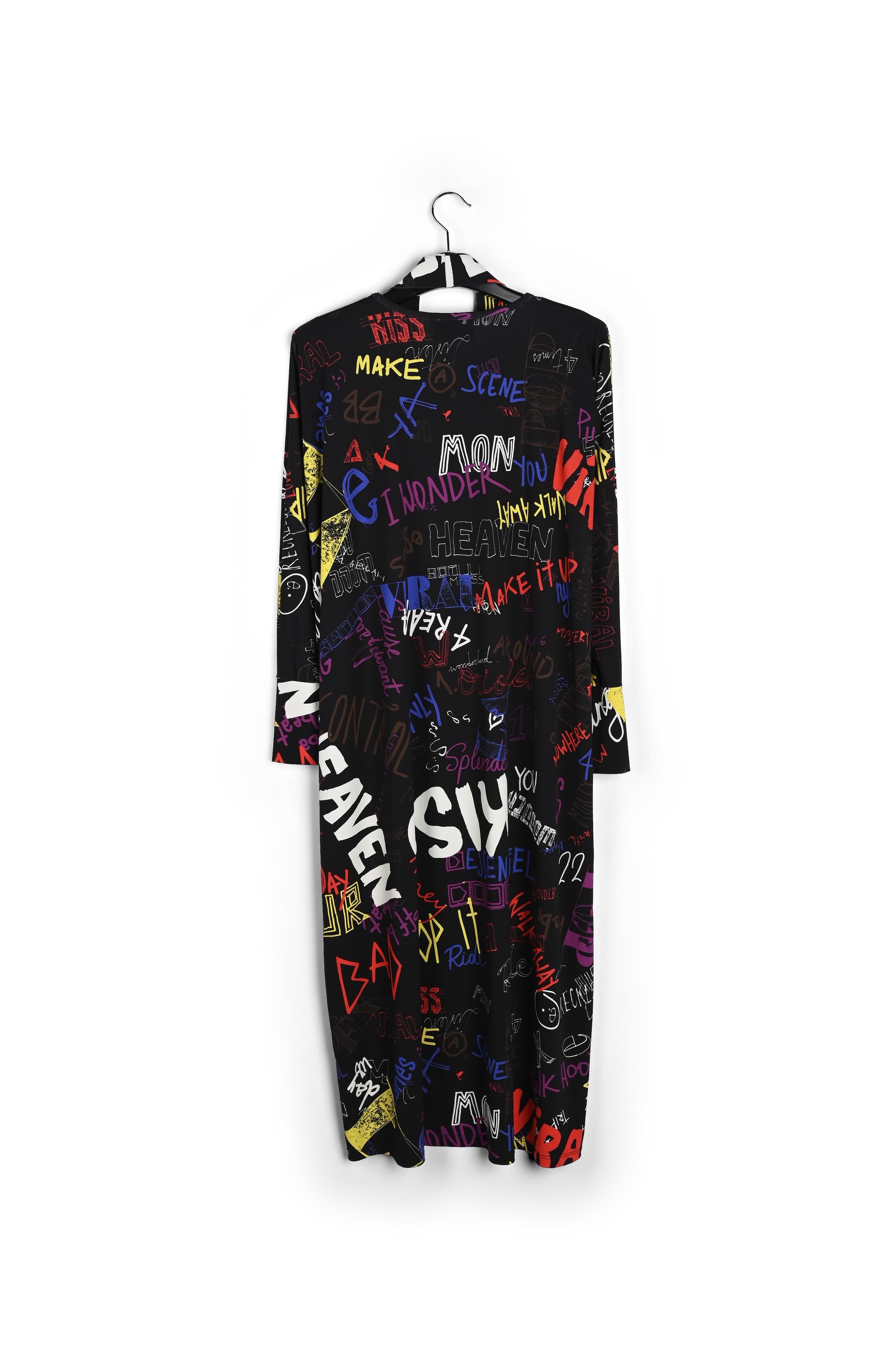 Midi-jurk met tekst RE—SSENTIEL | Essentiel second hand