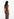 Black stretch-jersey midi dress with multicolor floral print Faume - seconde main