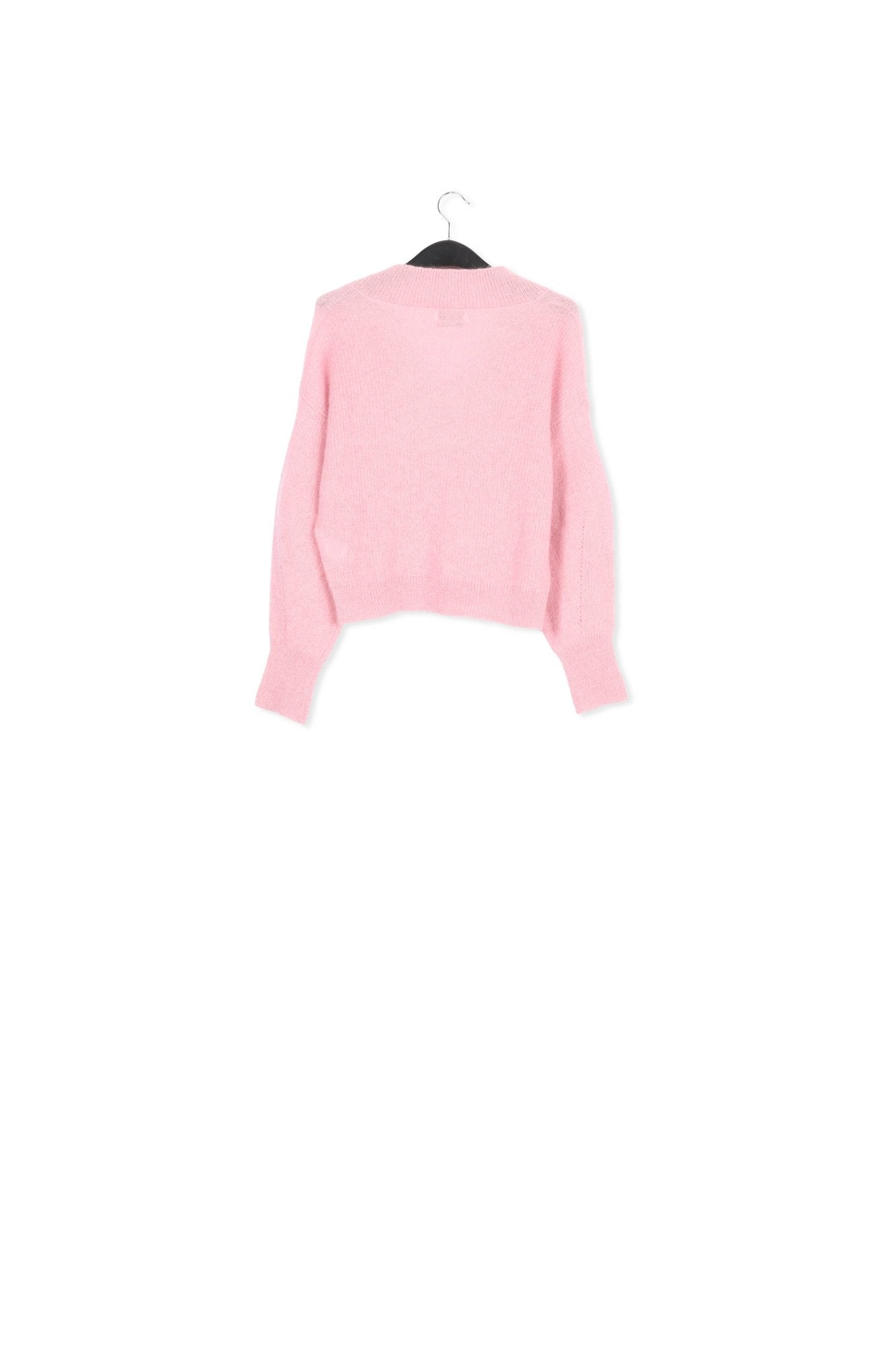 Pull en tricot vieux rose avec encolure v RE—SSENTIEL | Essentiel second hand