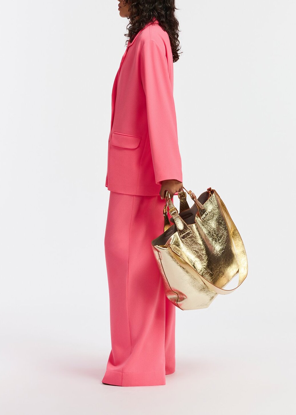 Blazer croisé rose RE—SSENTIEL | Essentiel second hand