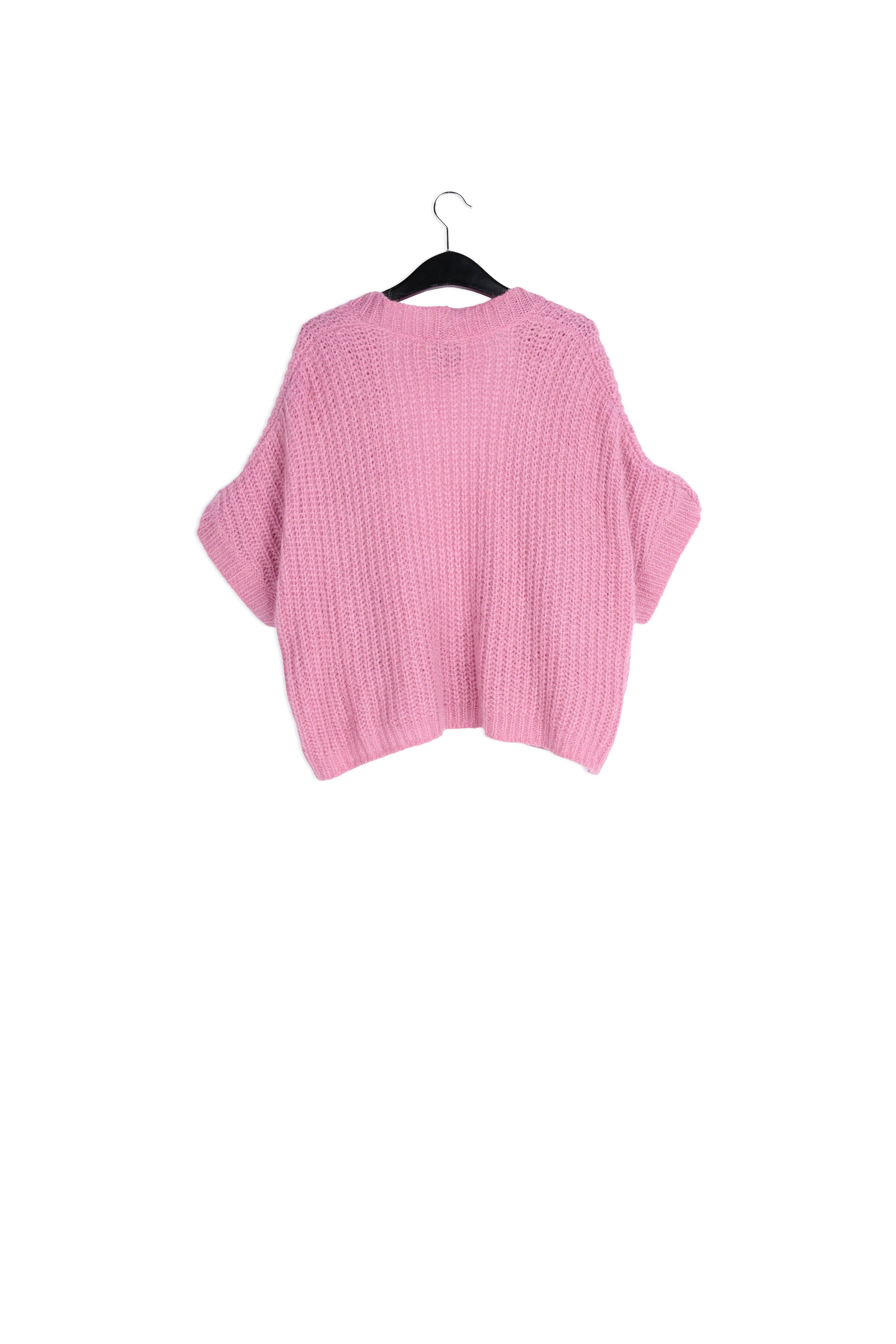 Pink mohair-blend cardigan RE—SSENTIEL | Essentiel second hand