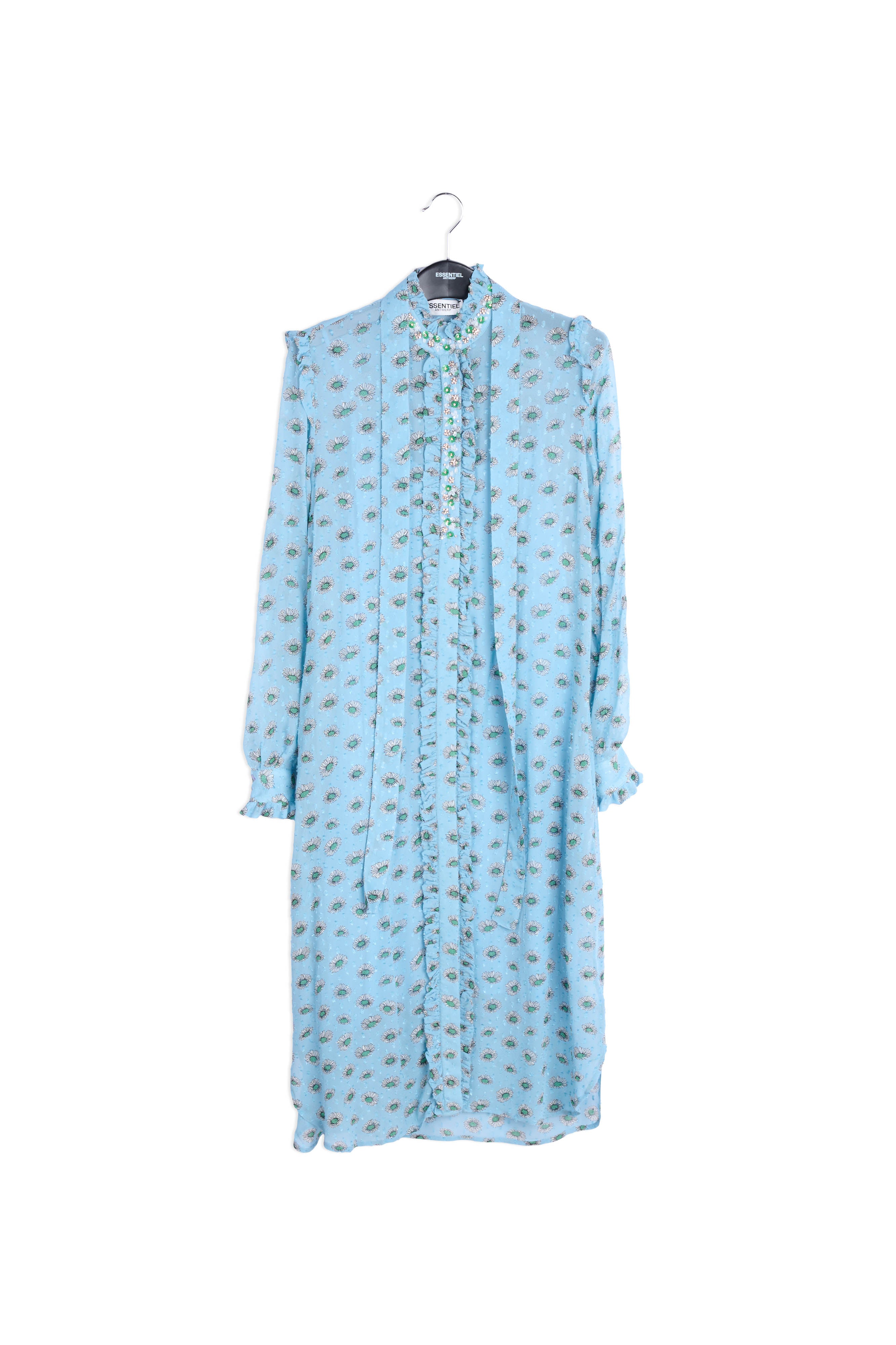 Floral print maxi shirt dress RE—SSENTIEL | Essentiel second hand