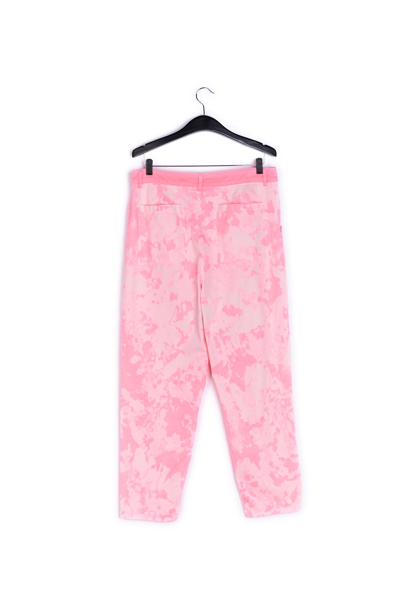 Pink and off-white tie-dyed jeans RE—SSENTIEL | Essentiel second hand