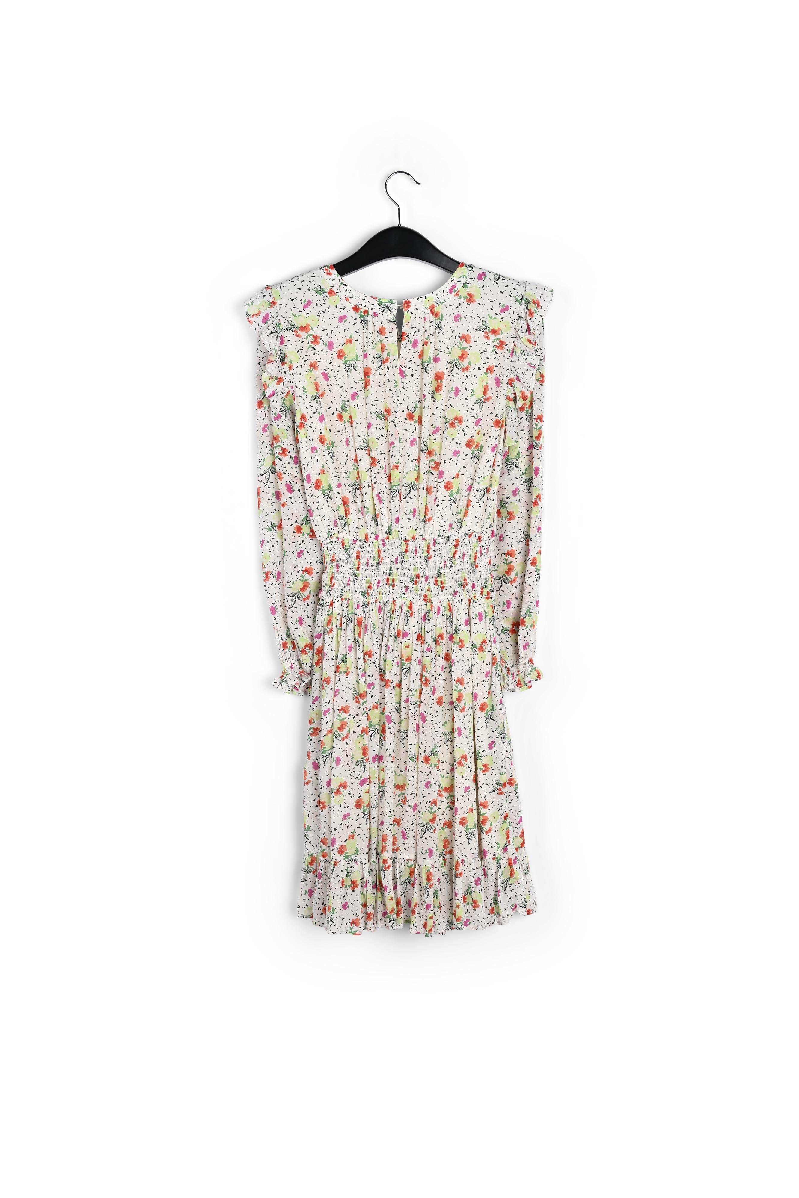 Off-white floral print midi dress RE—SSENTIEL | Essentiel second hand