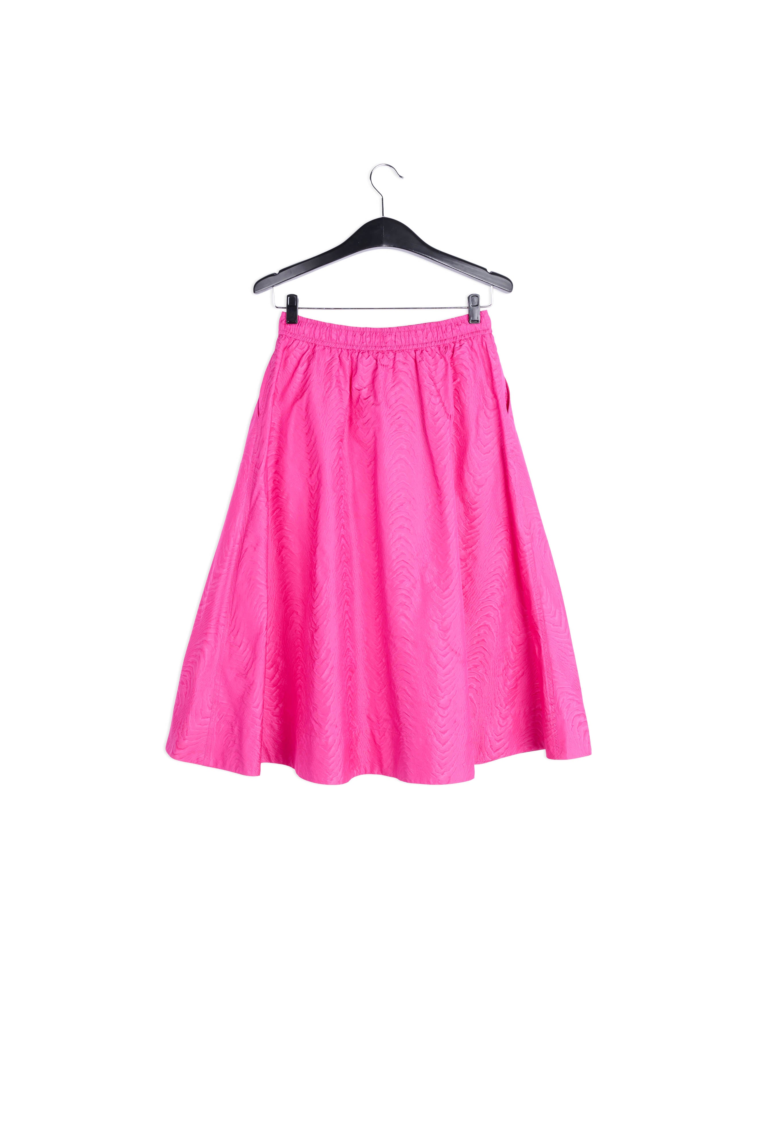 Pink jacquard a-line skirt RE—SSENTIEL | Essentiel second hand