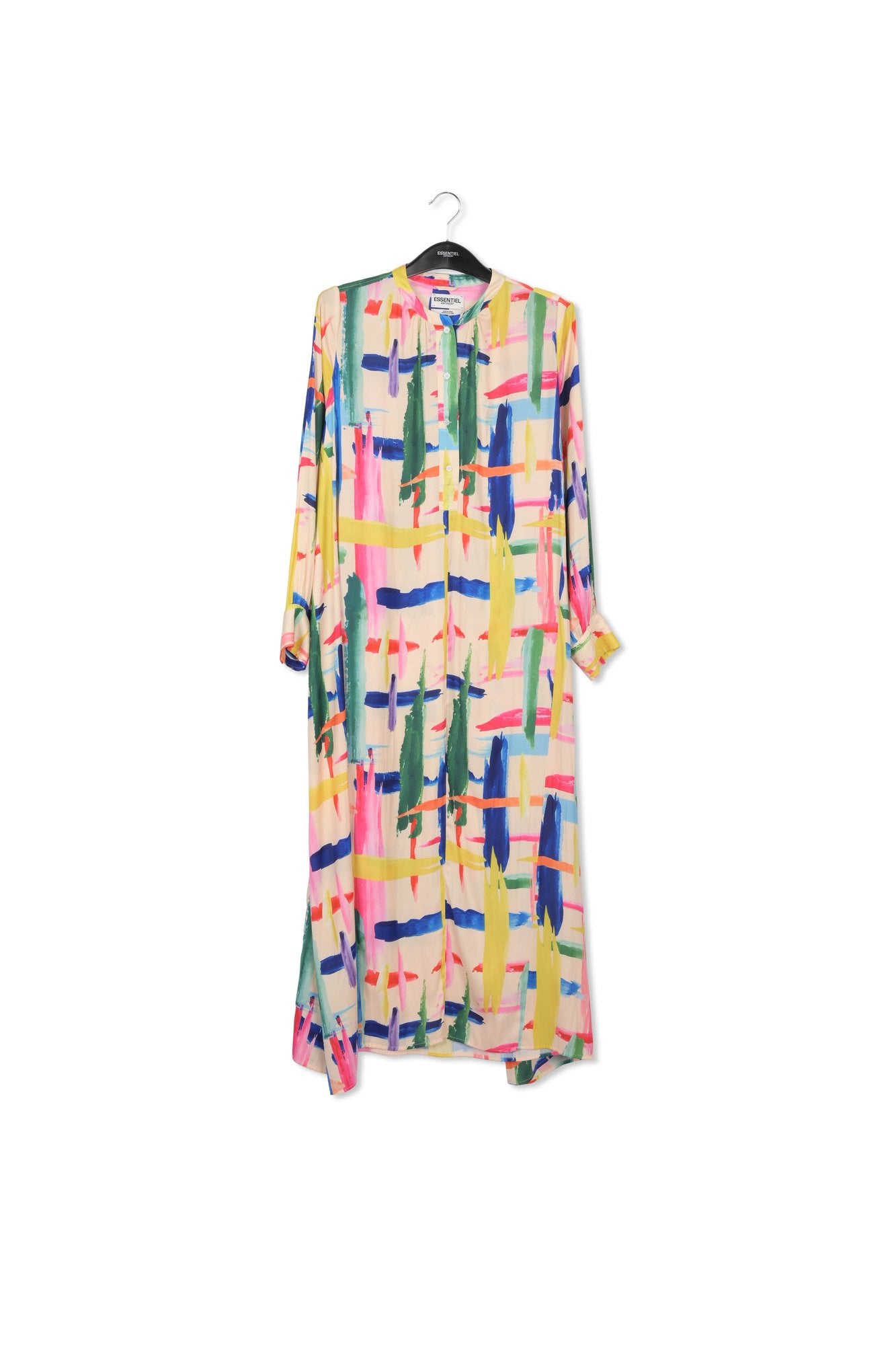 Multicolored graphic striped shirt dress RE—SSENTIEL | Essentiel second hand