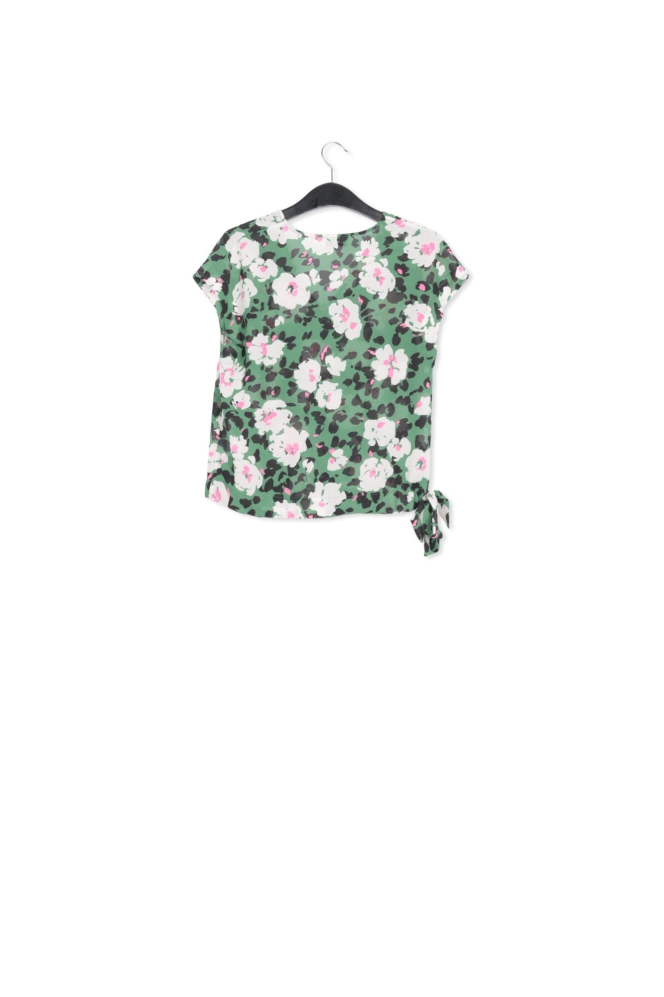 Groene top met bloemenprint RE—SSENTIEL | Essentiel second hand