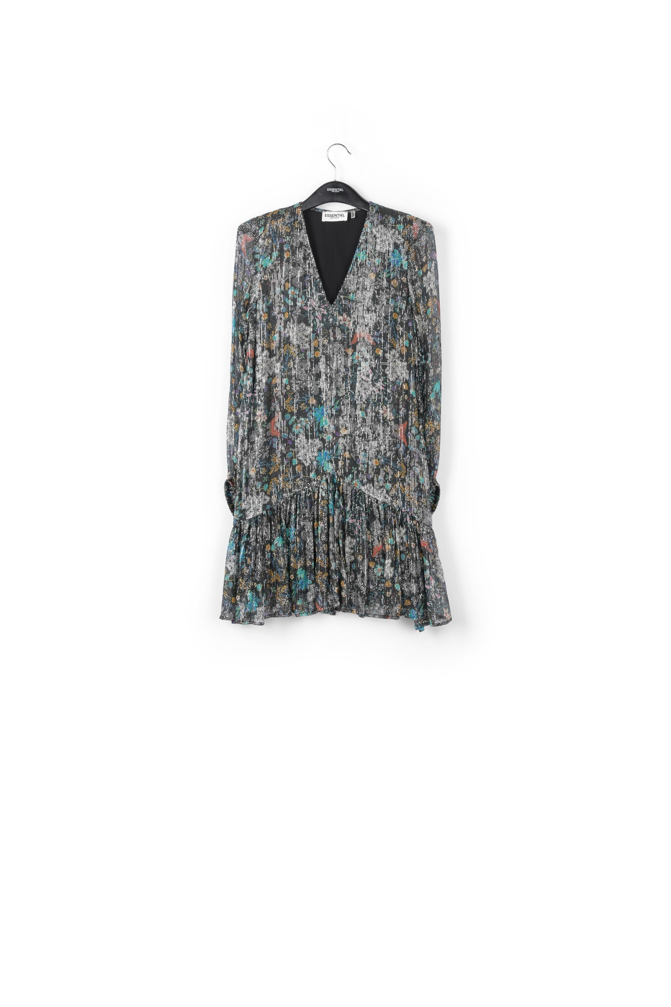 Mini robe à imprimé botanique foncé RE—SSENTIEL | Essentiel second hand