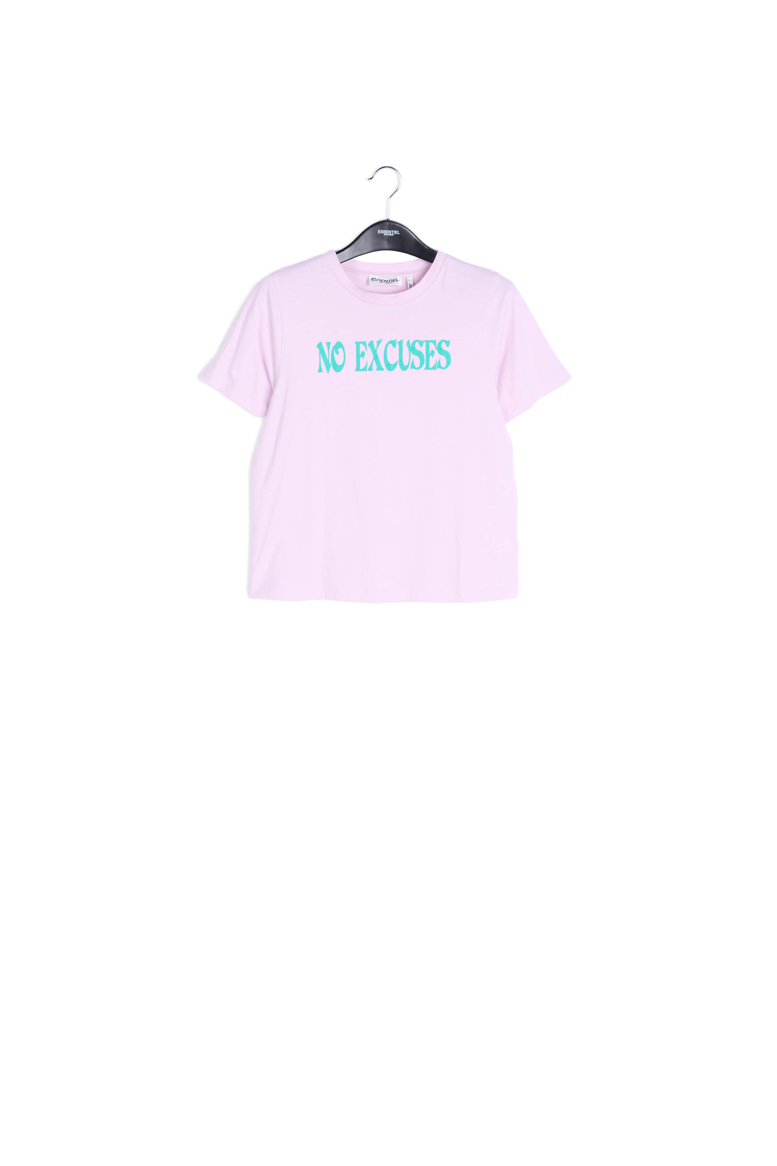 Grey organic cotton t-shirt with print RE—SSENTIEL | Essentiel second hand