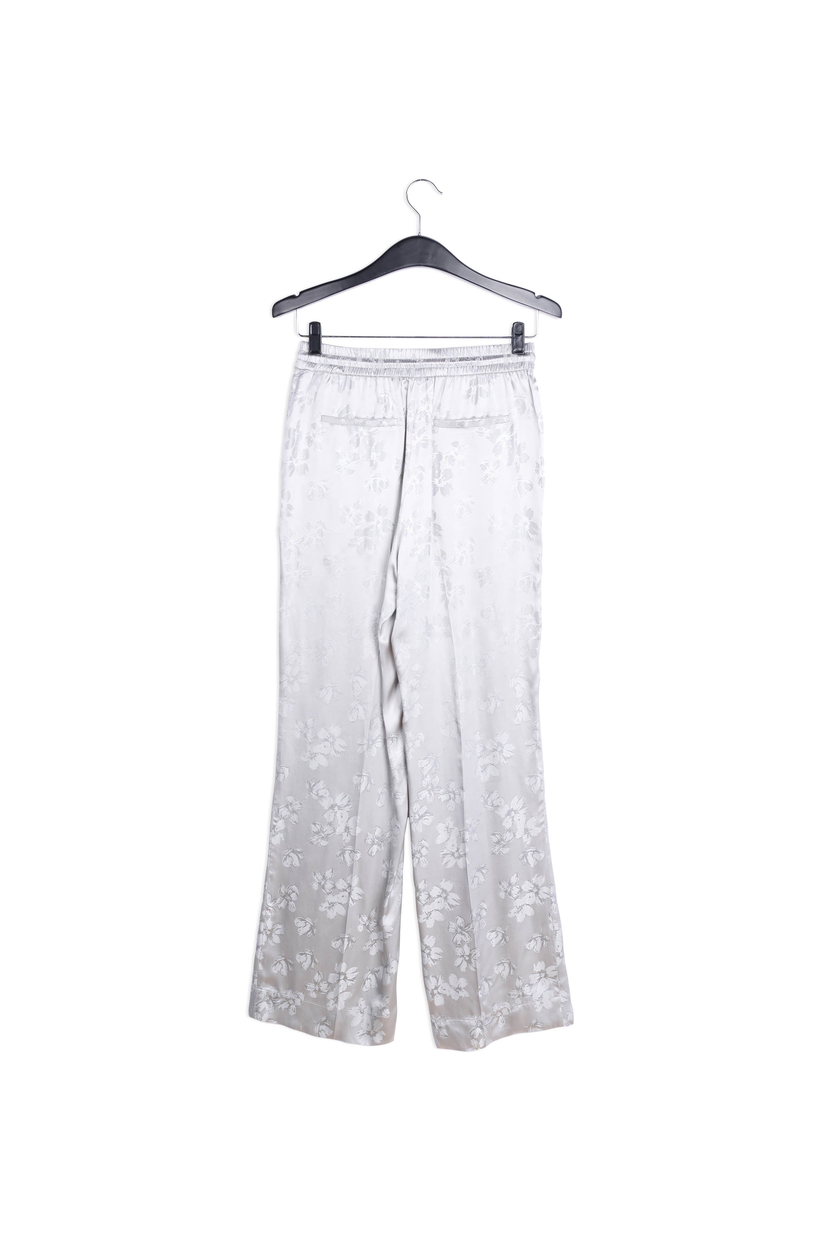 Grijze joggingbroek van bloemenjacquard RE—SSENTIEL | Essentiel second hand