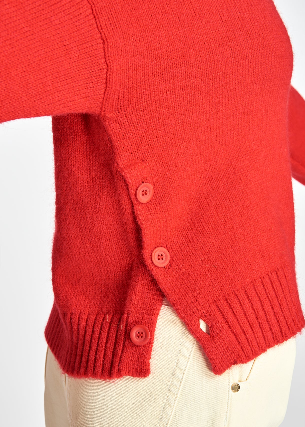 Pull orange en tricot coupe carrée RE—SSENTIEL | Essentiel second hand