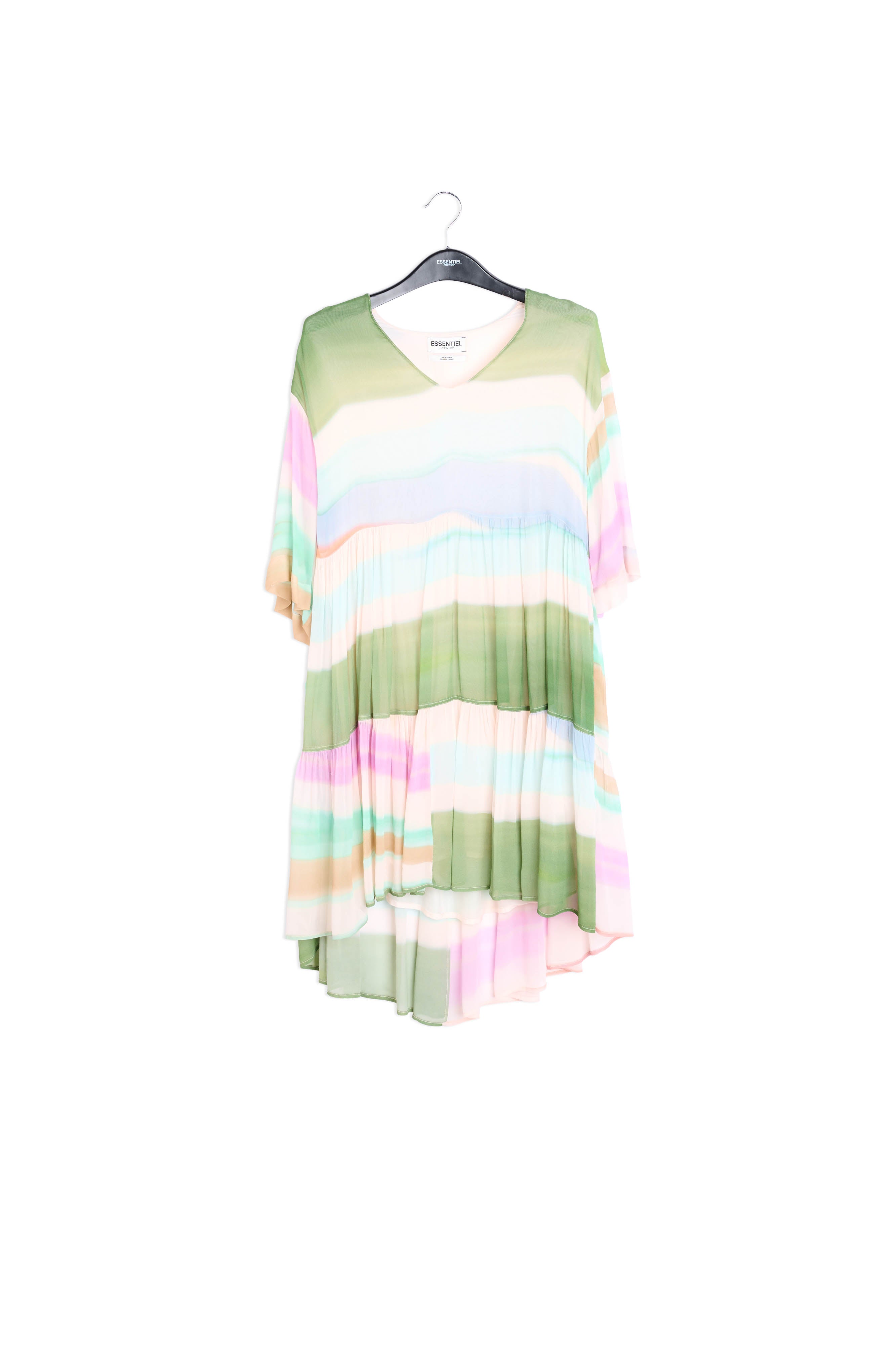 Multicolor tiered mini dress RE—SSENTIEL | Essentiel second hand