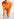 Neon orange rib-knitted sweater Faume - seconde main