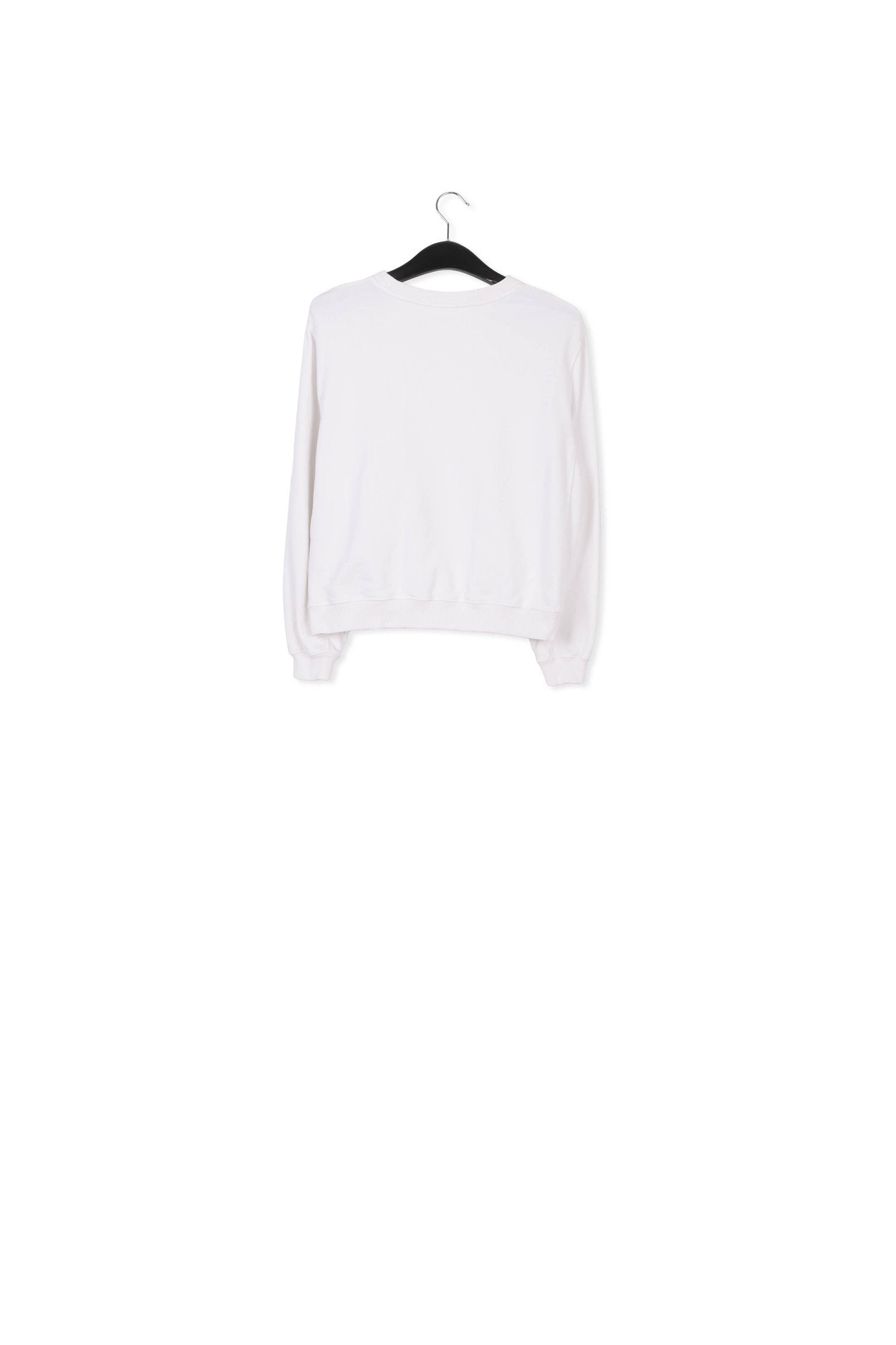 Off-white organic cotton-jersey sweatshirt RE—SSENTIEL | Essentiel second hand