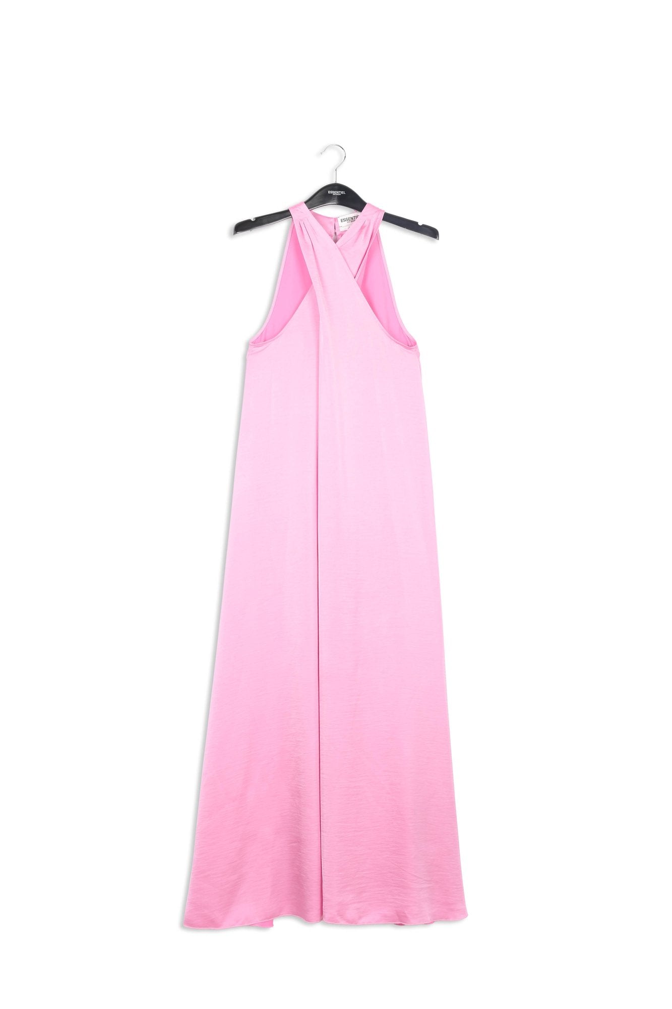 Light pink halter neck maxi-length dress RE—SSENTIEL | Essentiel second hand