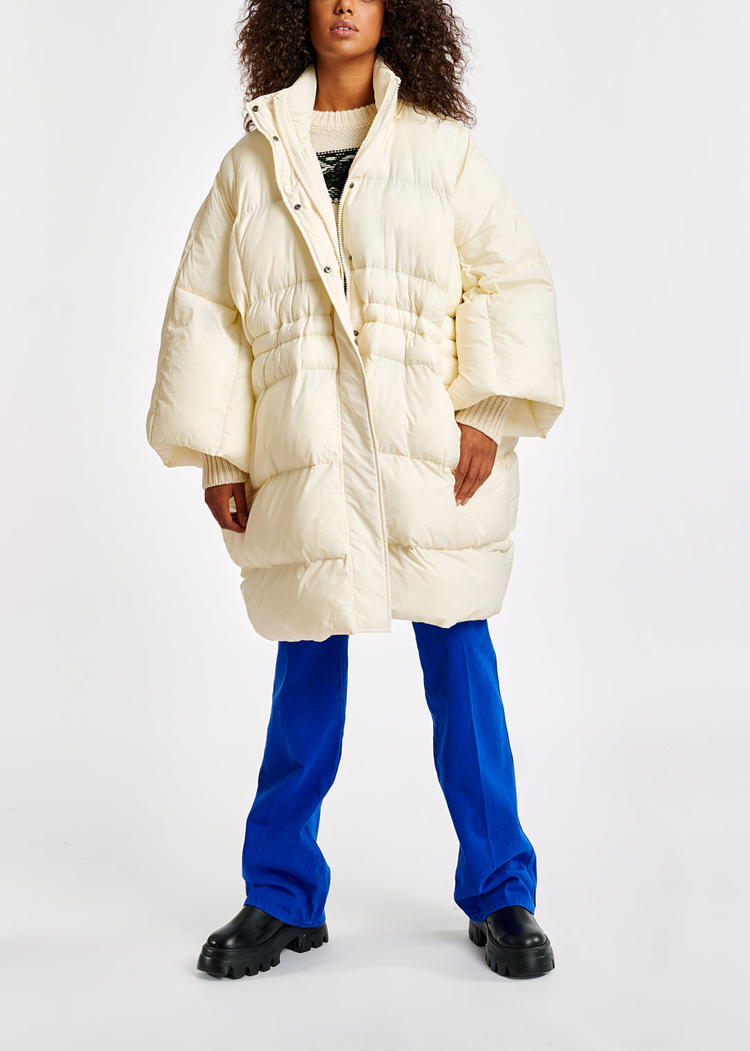 Pull à l'envers gris, noir et blanc RE—SSENTIEL | Essentiel second hand