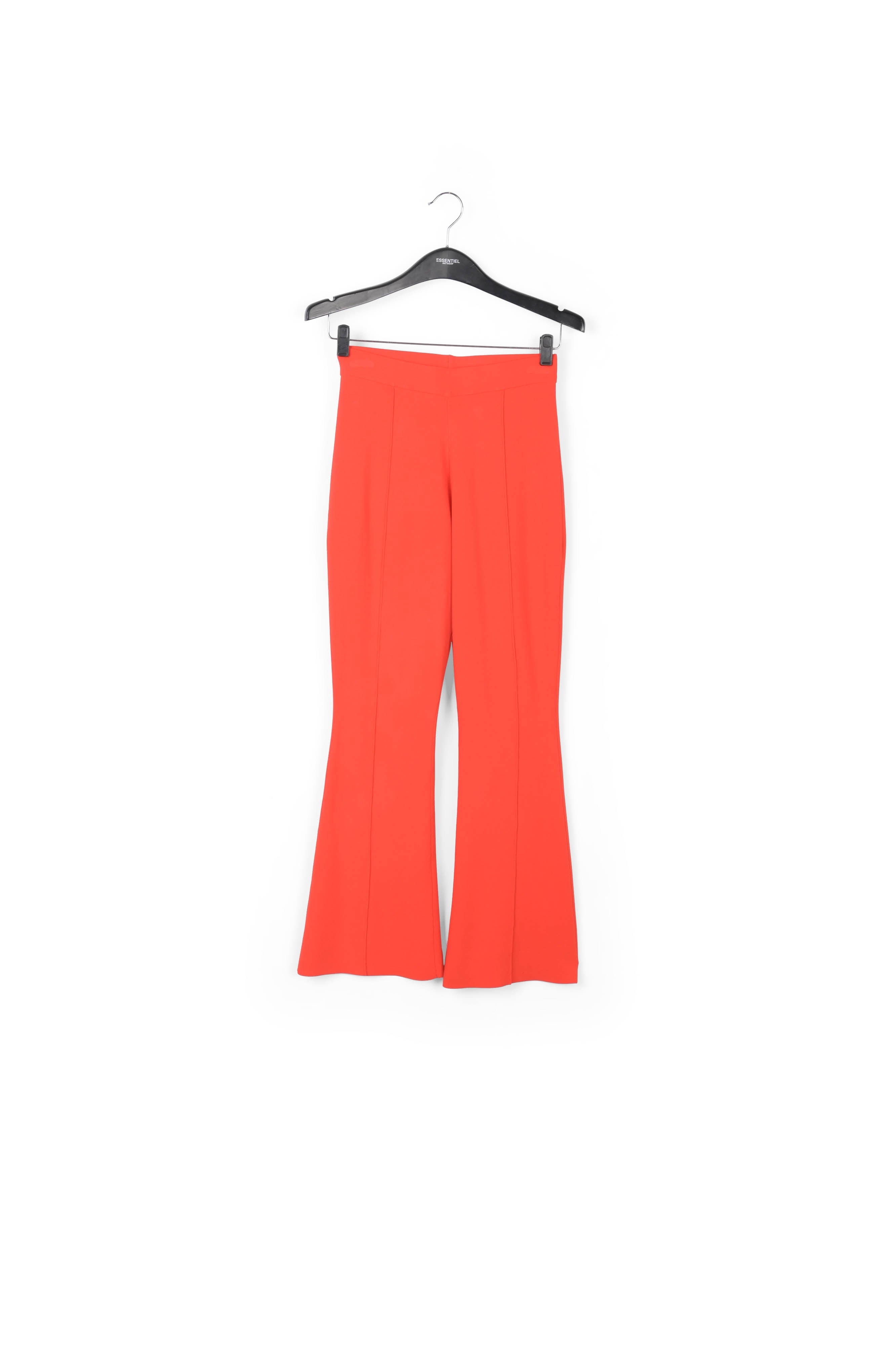 Red structured knit pants RE—SSENTIEL | Essentiel second hand