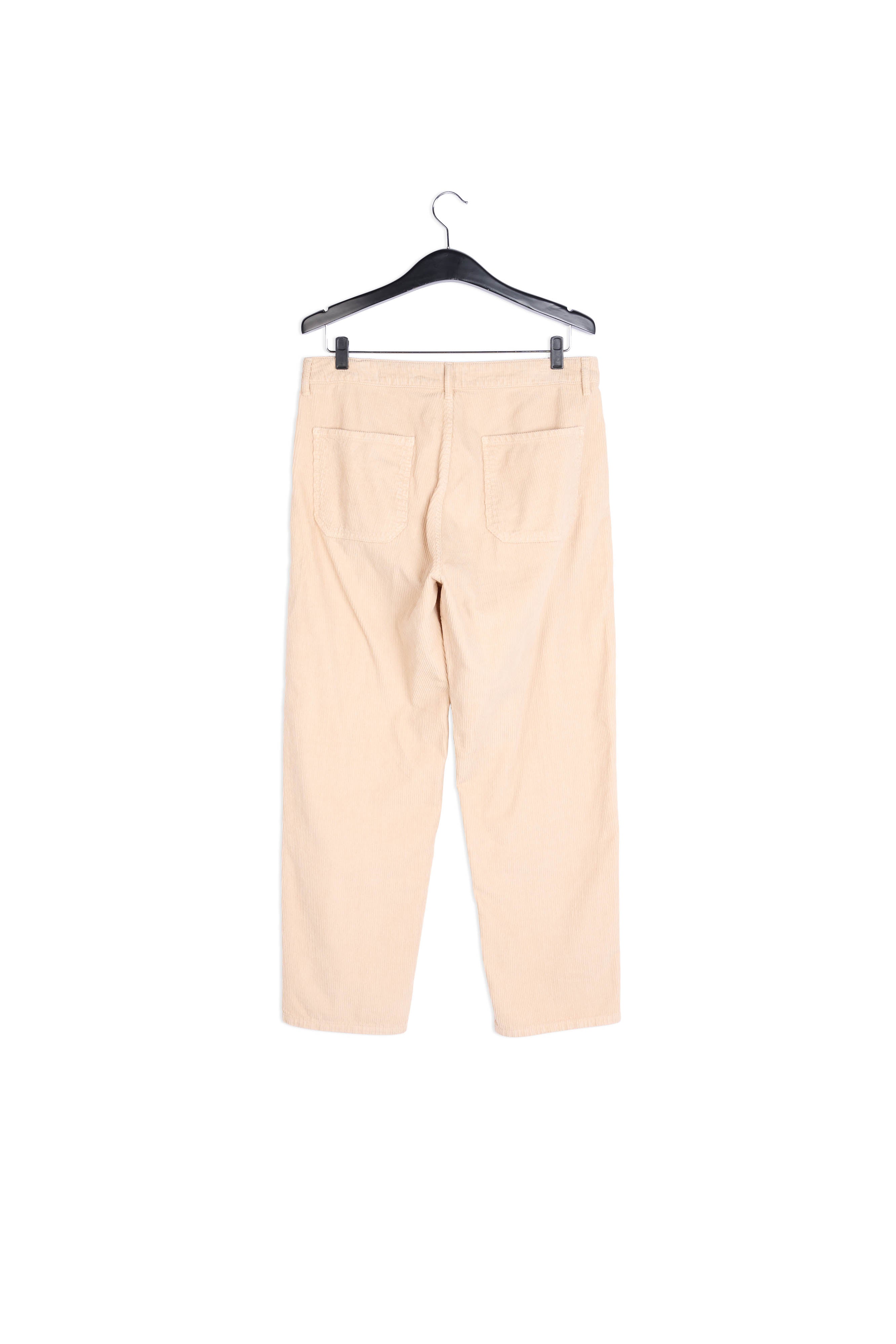 Beige cotton-corduroy trousers RE—SSENTIEL | Essentiel second hand