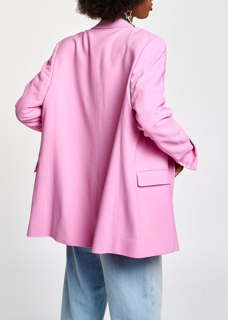 Veste croisée oversize rose RE—SSENTIEL | Essentiel second hand