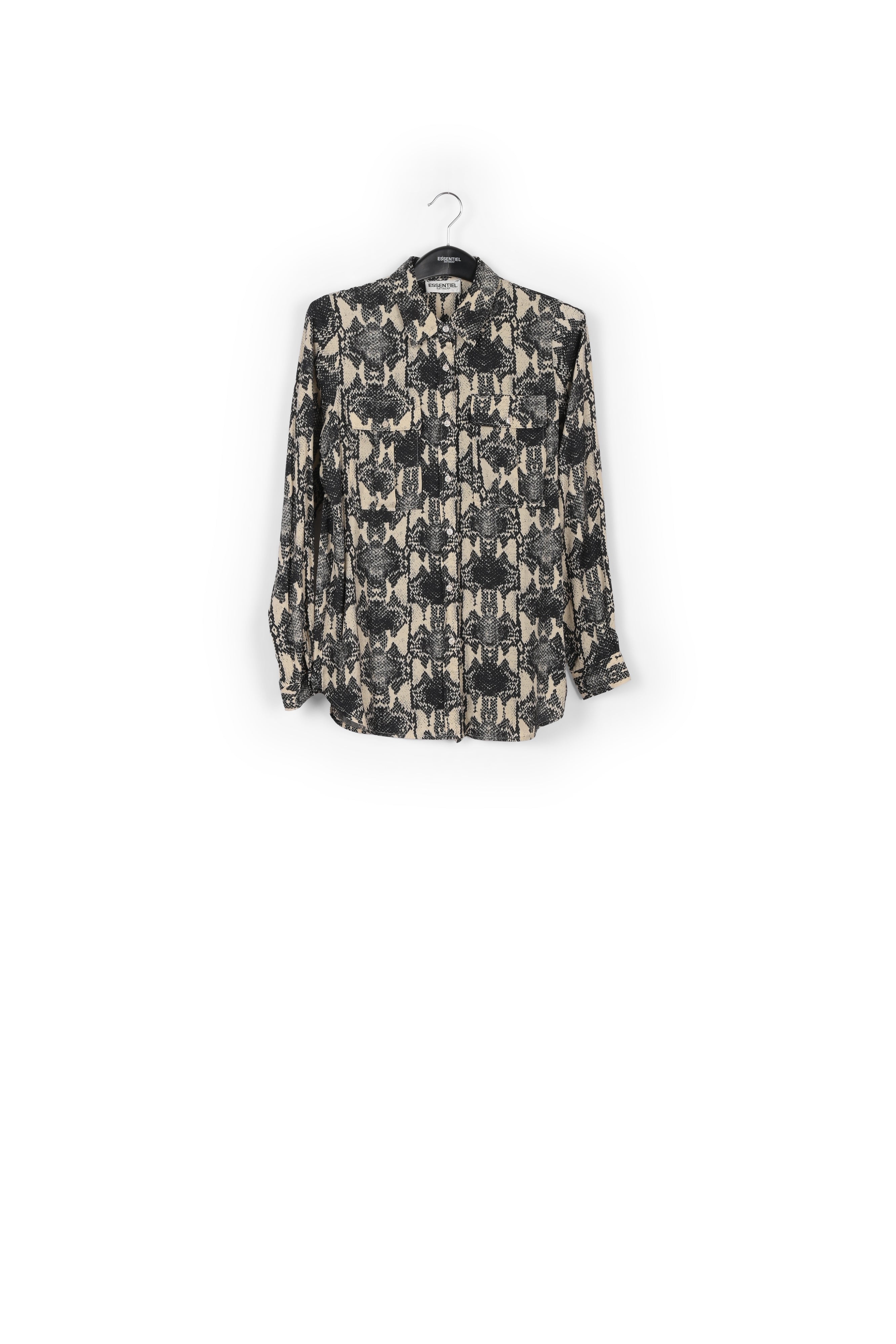 Off-white shirt with snake print RE—SSENTIEL | Essentiel second hand