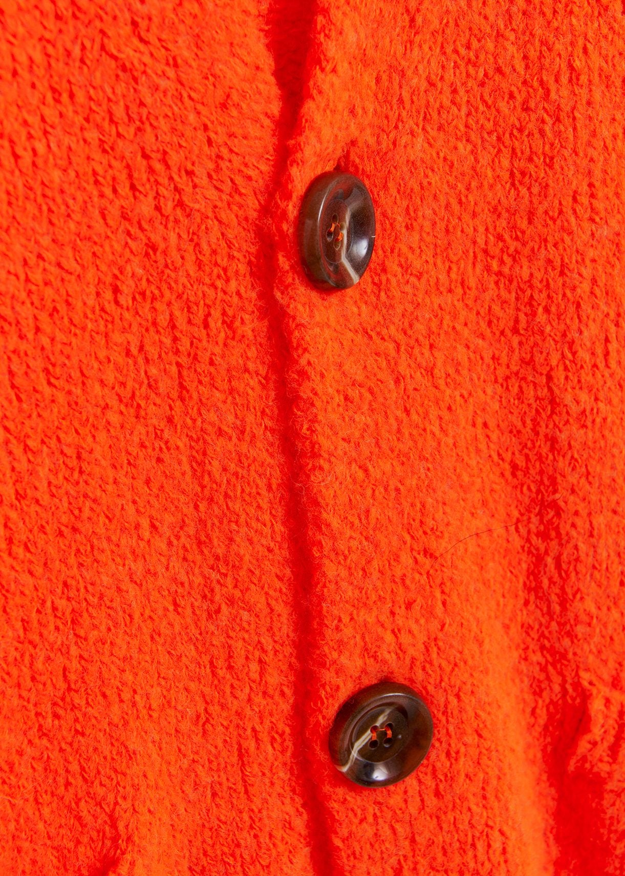 Neon orange chunky knit cardigan RE—SSENTIEL | Essentiel second hand