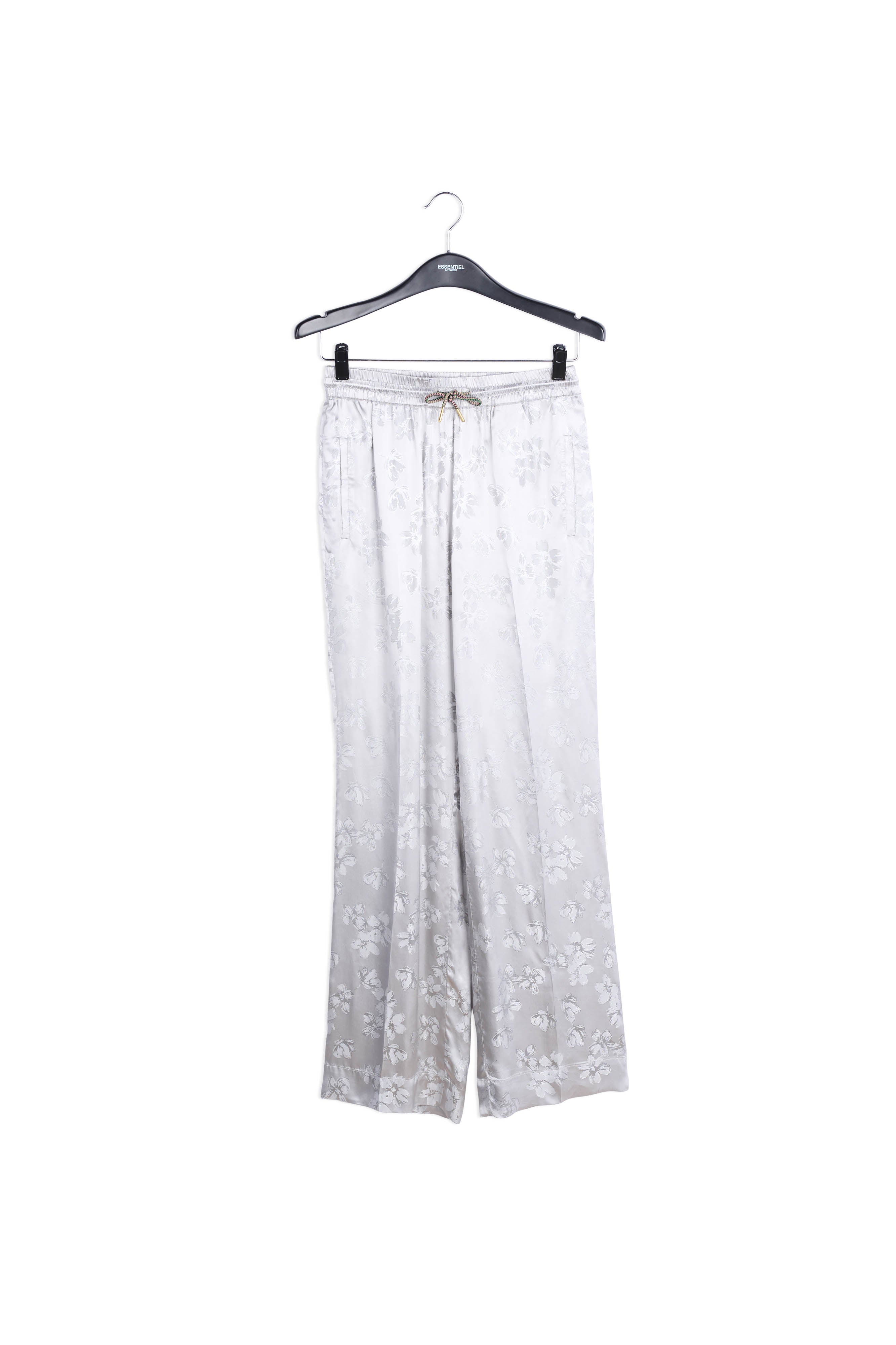 Grijze joggingbroek van bloemenjacquard RE—SSENTIEL | Essentiel second hand