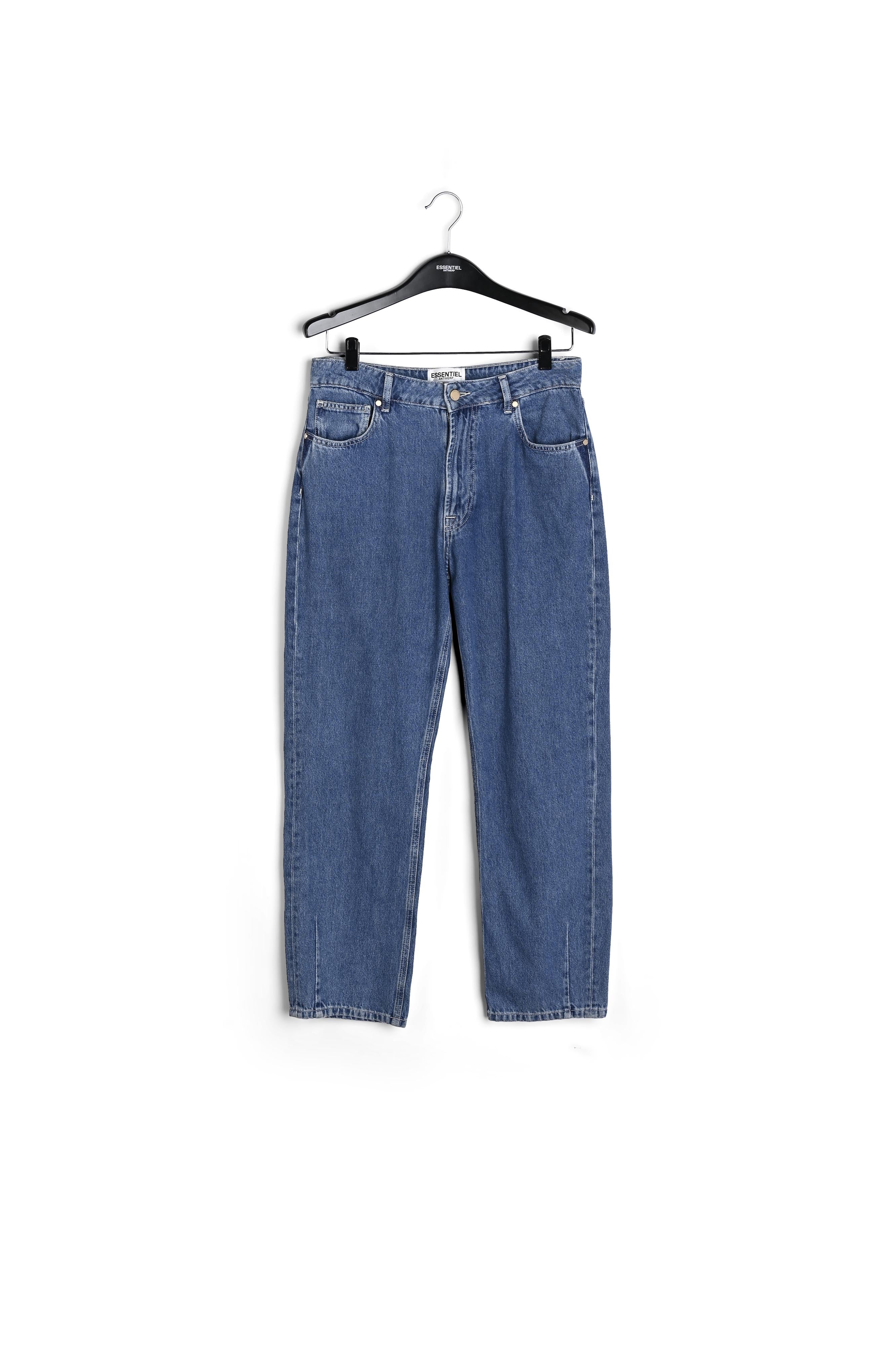 Blauwe enkeljeans met hoge taille RE—SSENTIEL | Essentiel second hand