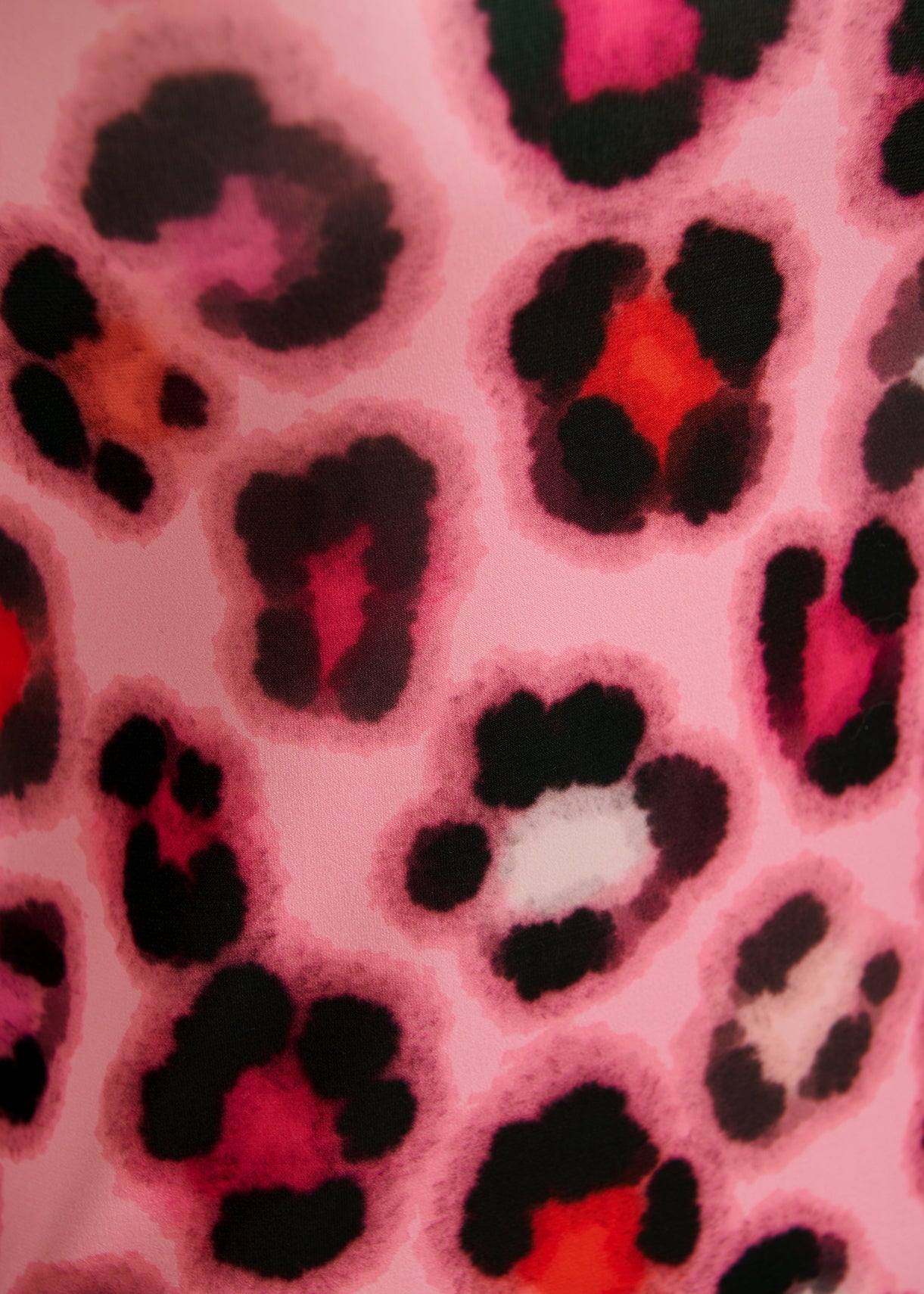 Pink T-shirt with multicolor leopard print RE—SSENTIEL | Essentiel second hand