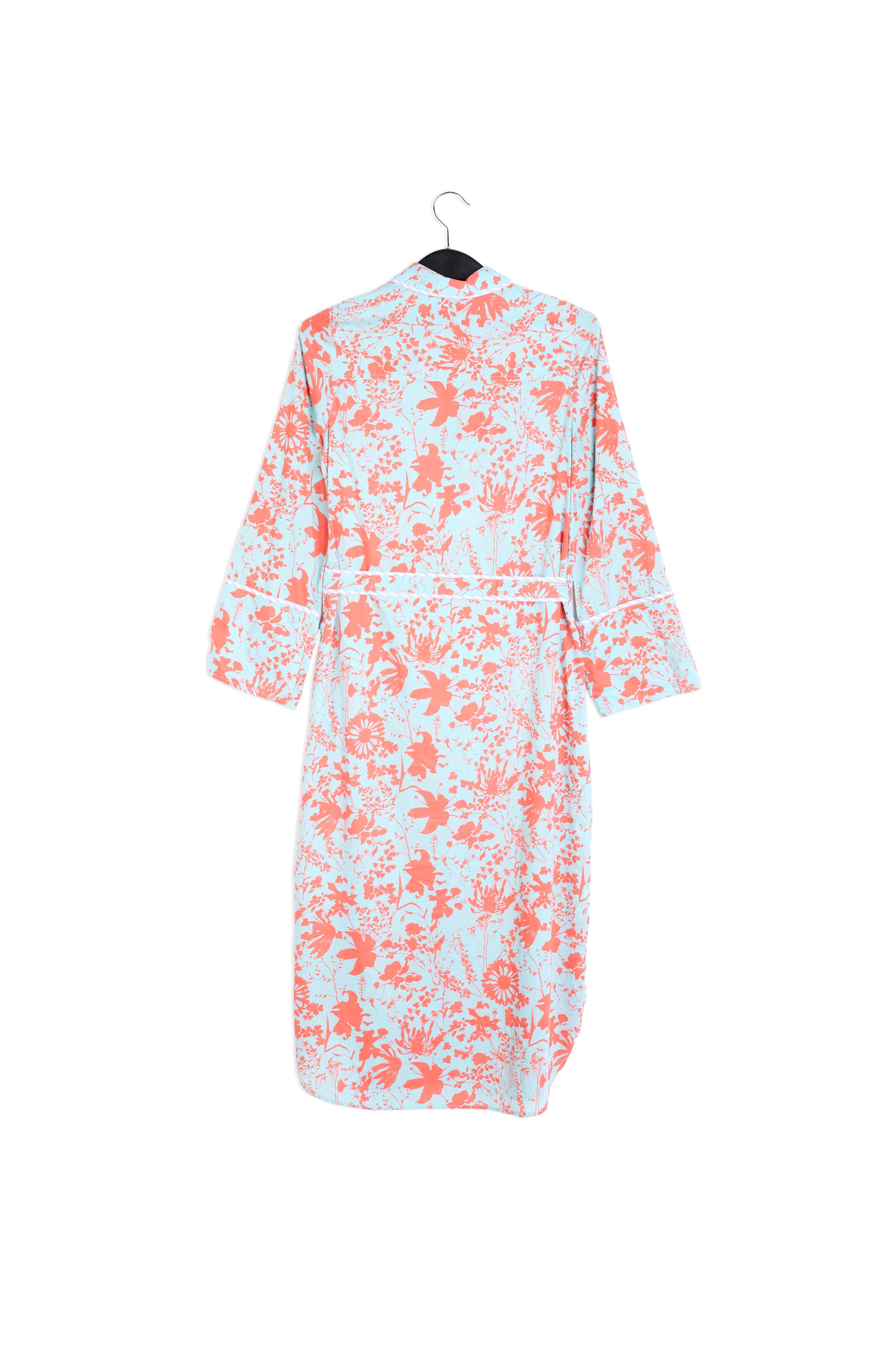Blue and red floral shirt dress RE—SSENTIEL | Essentiel second hand