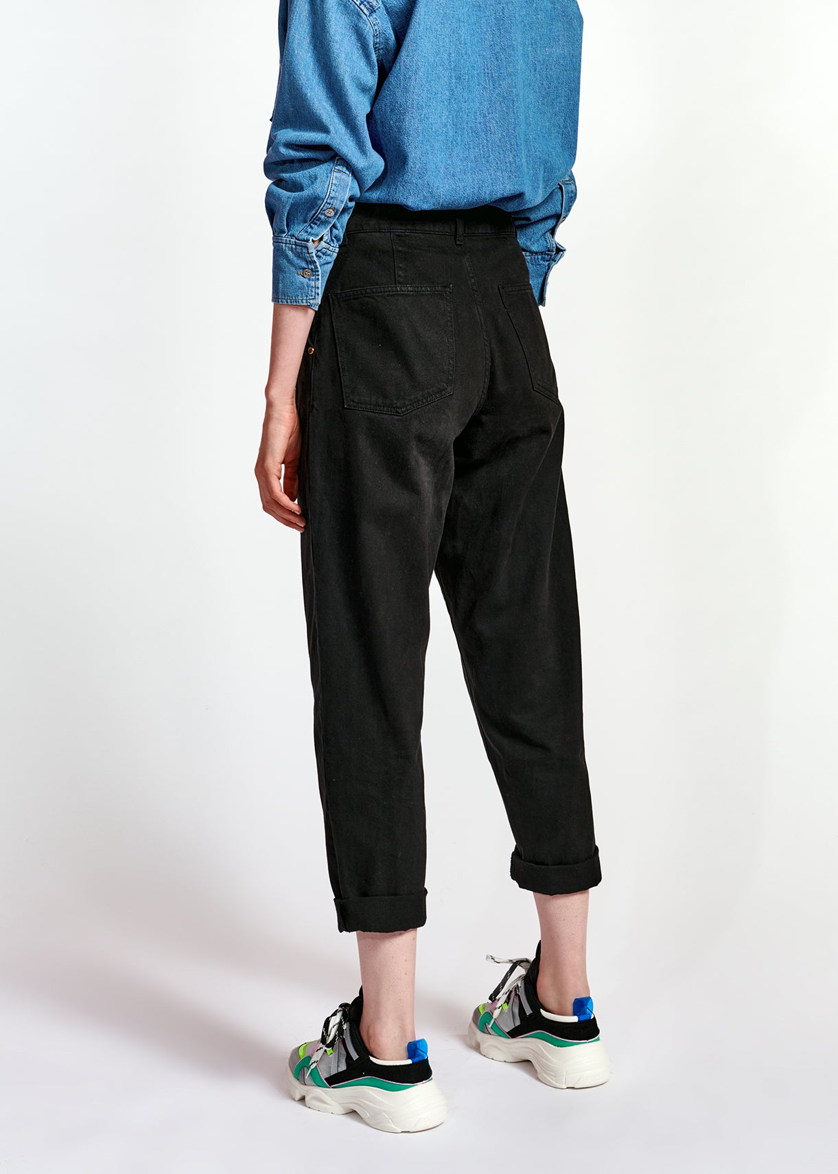 Black high-rise jeans RE—SSENTIEL | Essentiel second hand