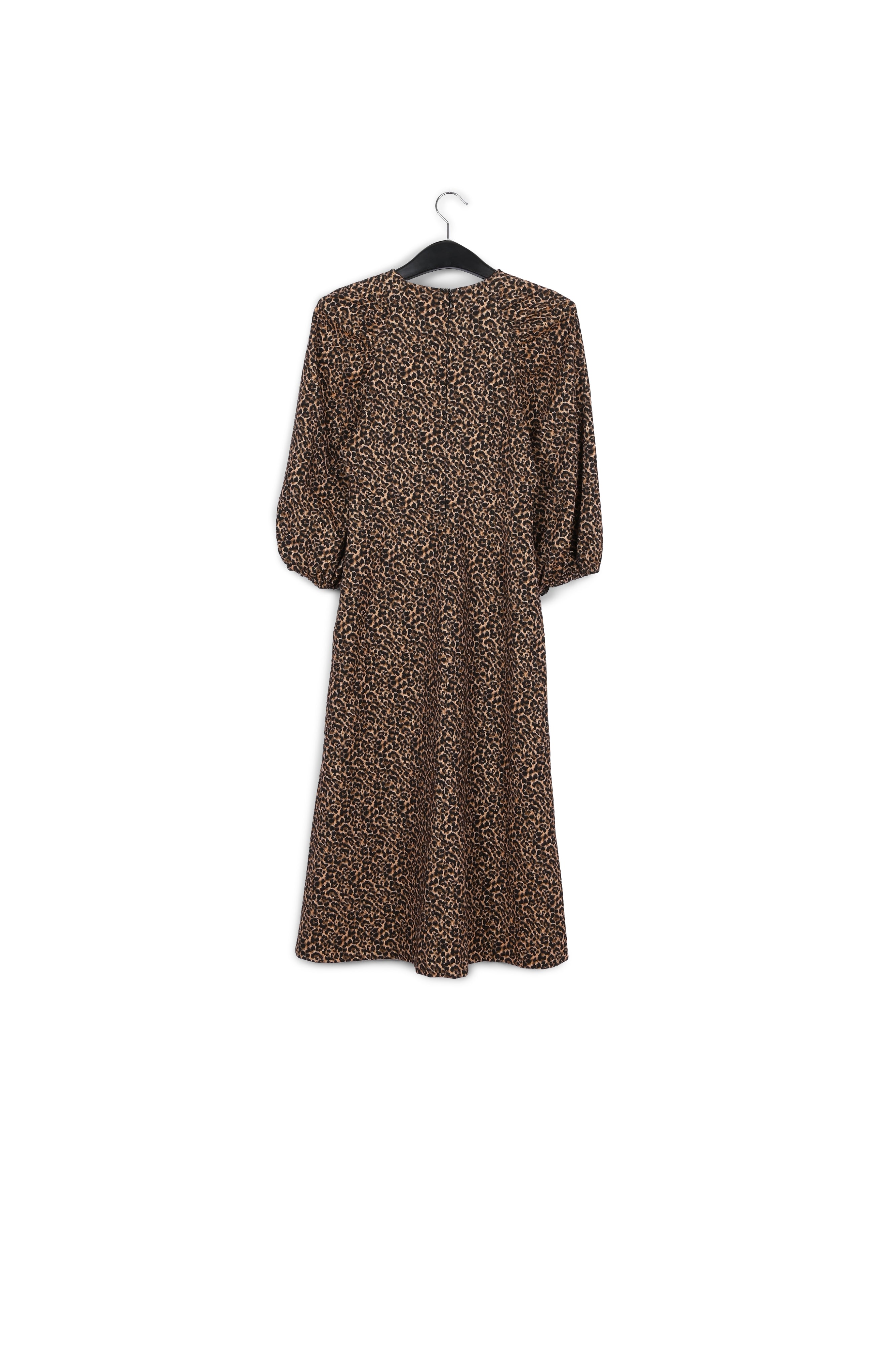 Jacquard midi-length dress with leopard motif RE—SSENTIEL | Essentiel second hand