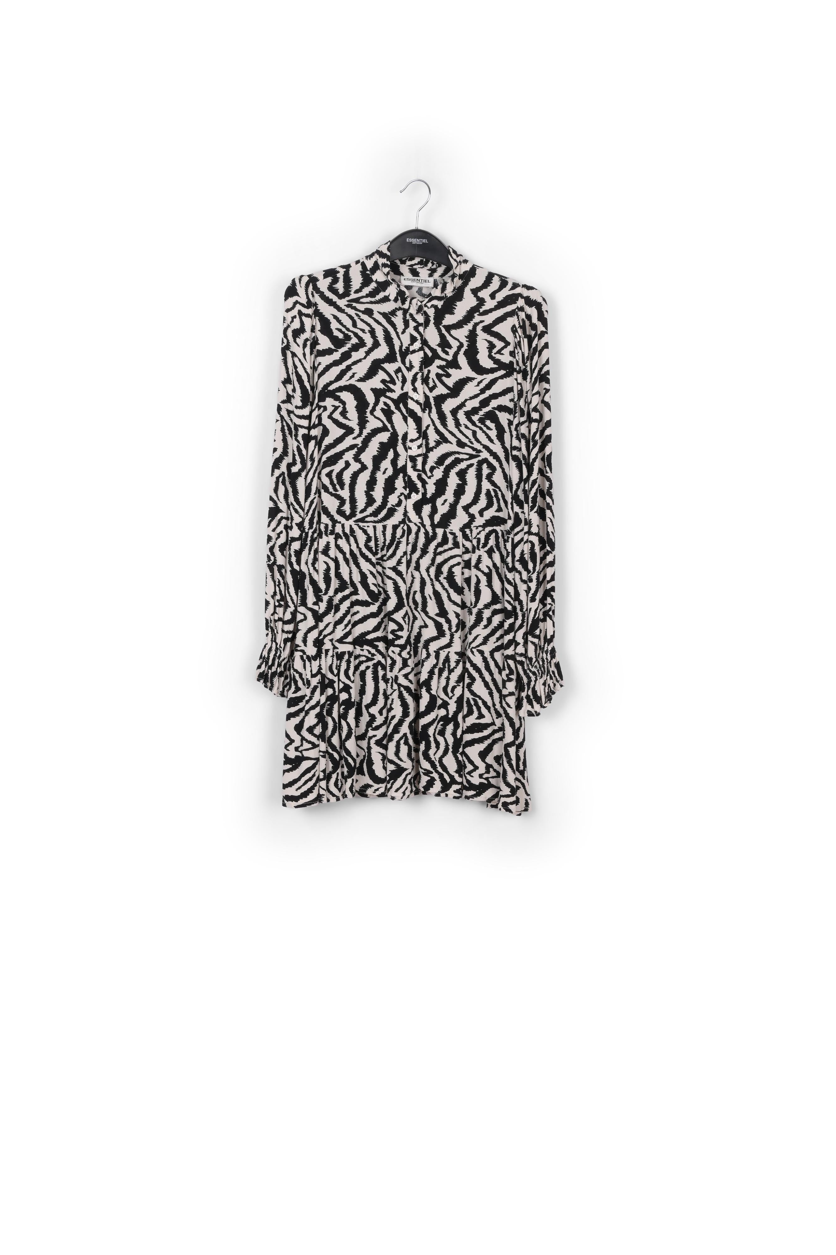 Zebra print and dots A-line mini dress RE—SSENTIEL | Essentiel second hand