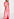 Long cardigan tie-dye rose et rouge Faume - seconde main