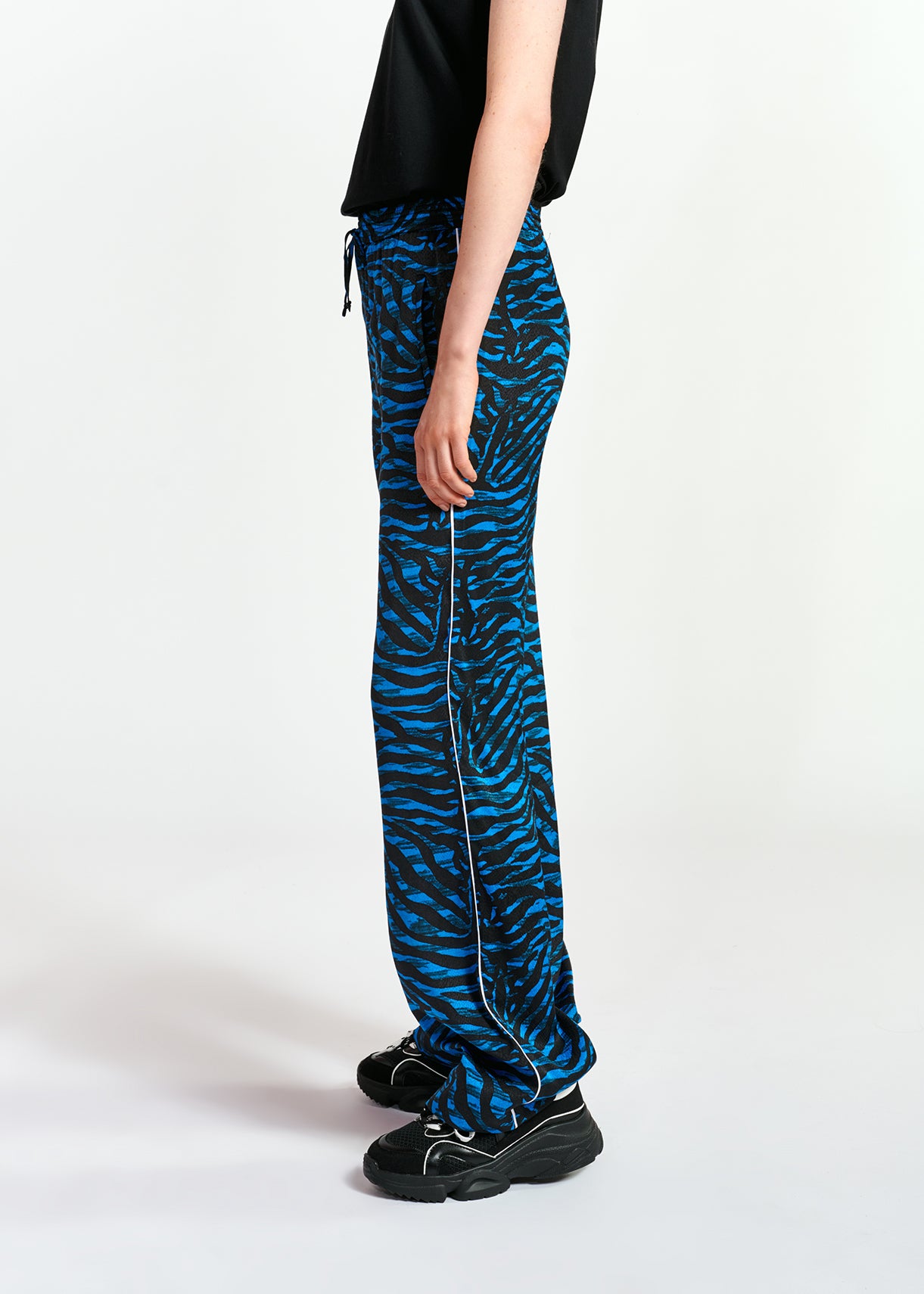 Turquoise qnd black zebra print pj pants RE—SSENTIEL | Essentiel second hand