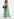 Mint green halter neck maxi dress with tiger print Faume - seconde main