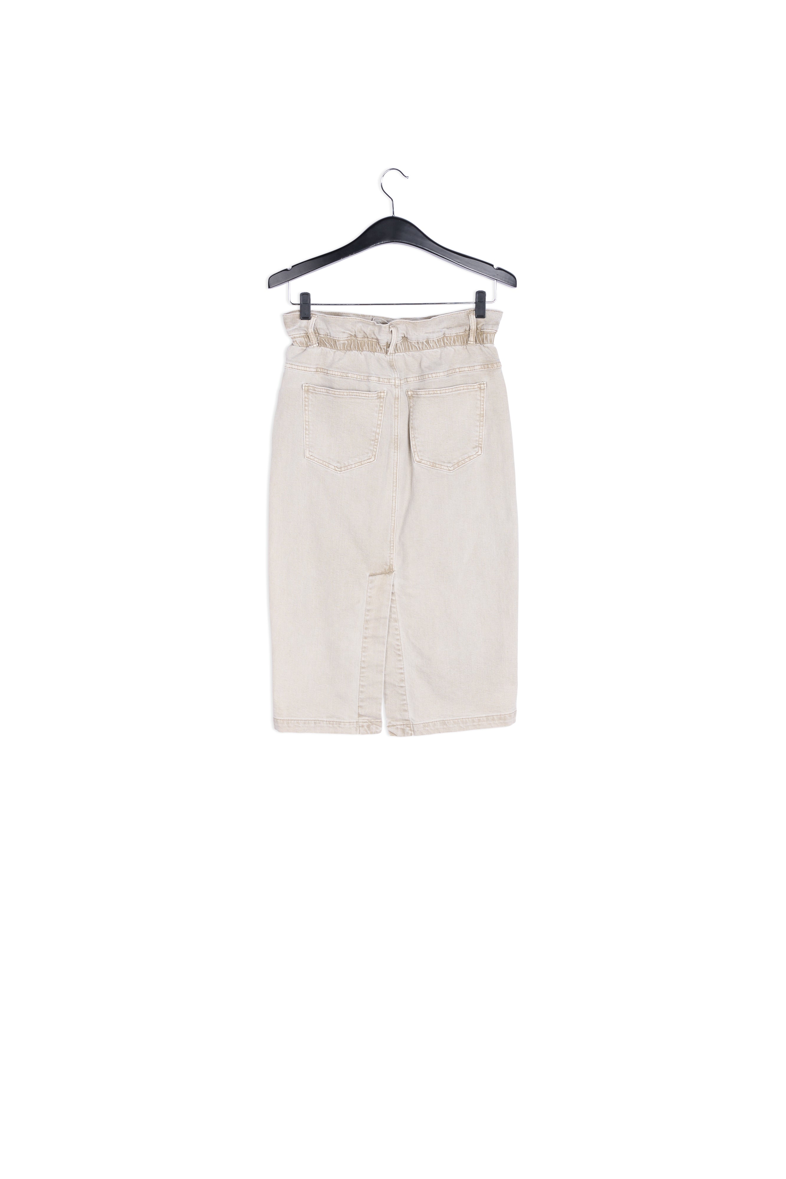 Beige denim pencil skirt RE—SSENTIEL | Essentiel second hand