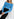 Blue off-the-shoulder knit sweater Faume - seconde main