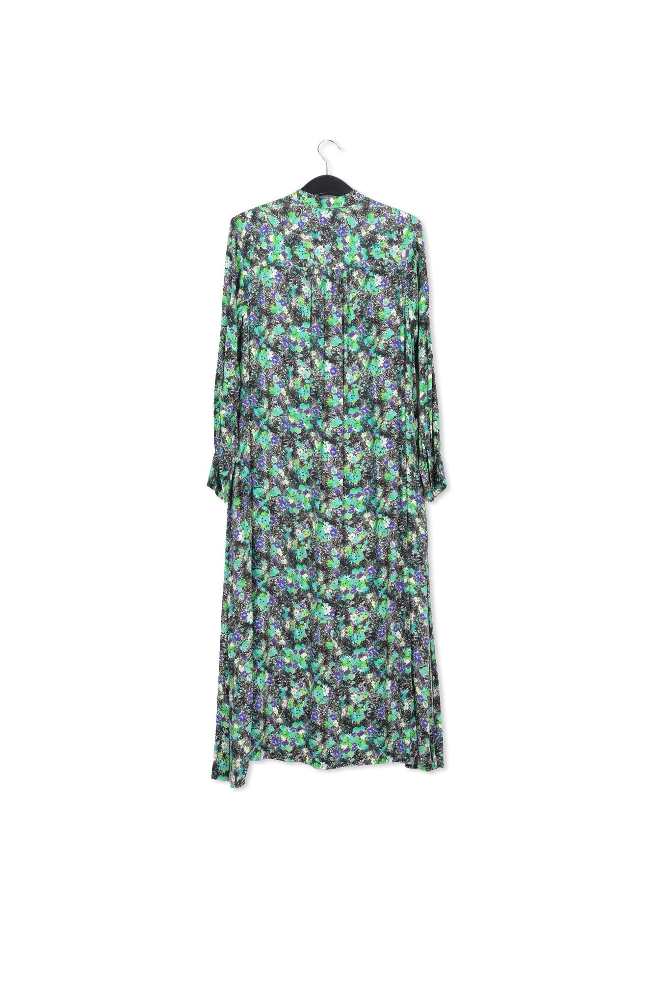 Green floral print a-line shirt dress RE—SSENTIEL | Essentiel second hand