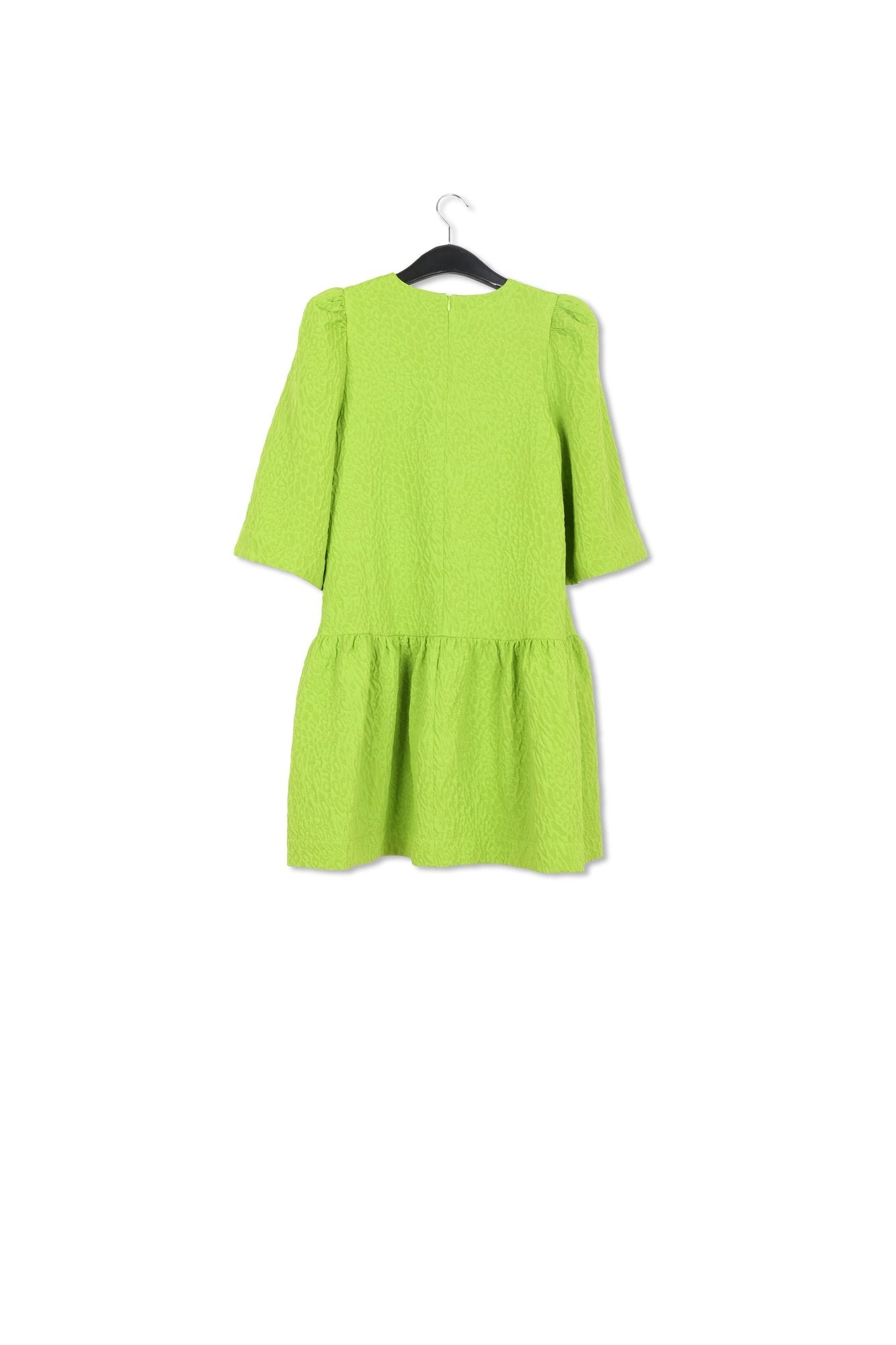 Green jacquard mini dress RE—SSENTIEL | Essentiel second hand