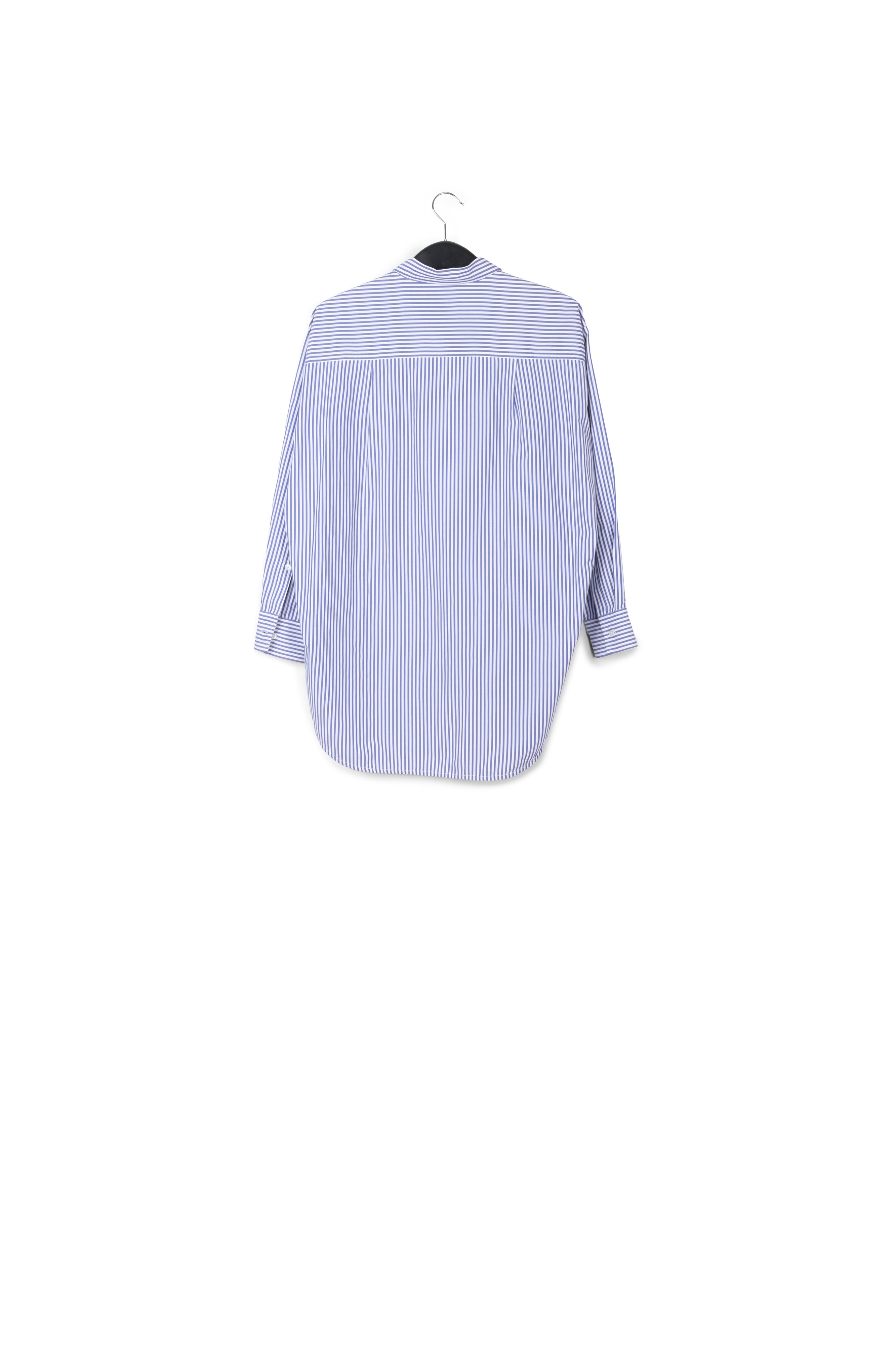 Blue and white striped shirt with rhinestone-embellishment RE—SSENTIEL | Essentiel second hand