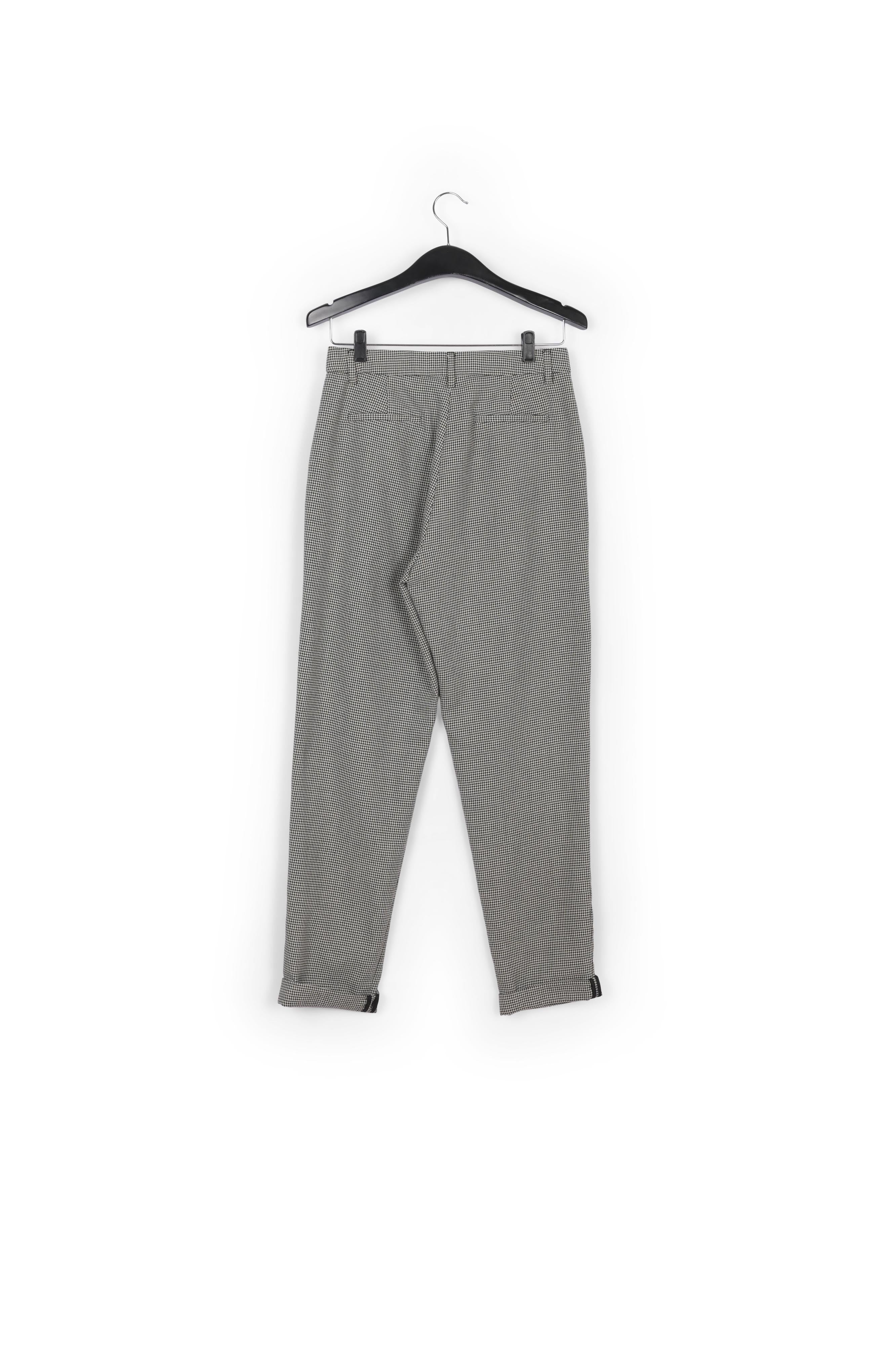 Loose-fit houndstooth high-waist pants RE—SSENTIEL | Essentiel second hand