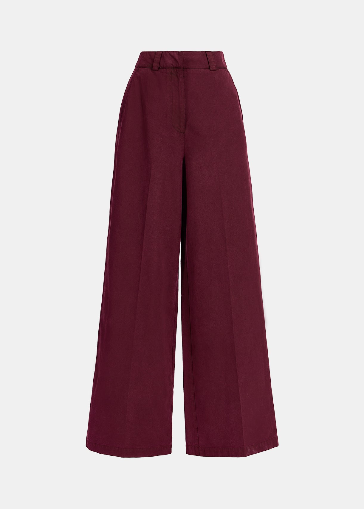 Burgundy straight-leg pants RE—SSENTIEL | Essentiel second hand