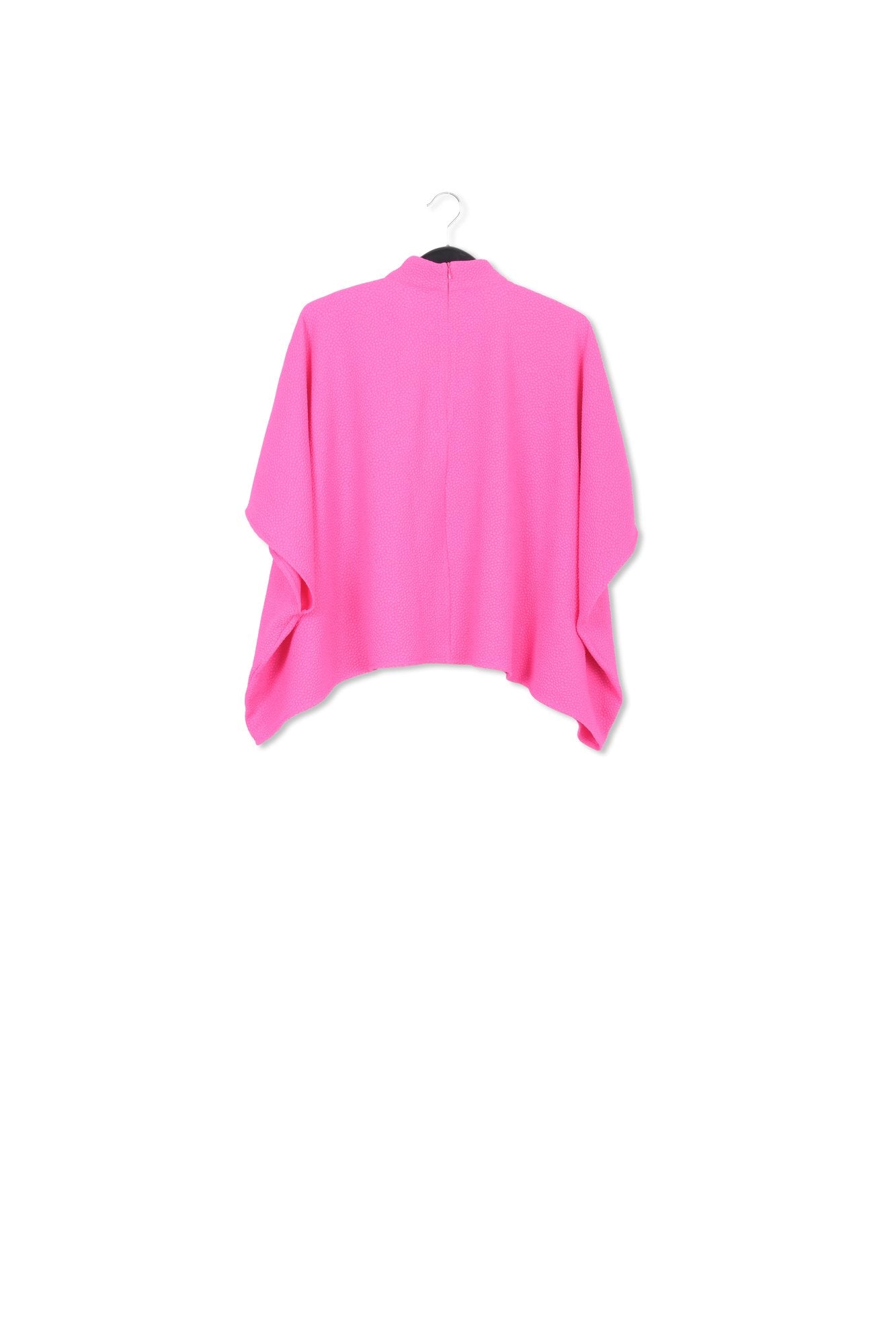 Fuchsia oversized top met opstaande kraag RE—SSENTIEL | Essentiel second hand