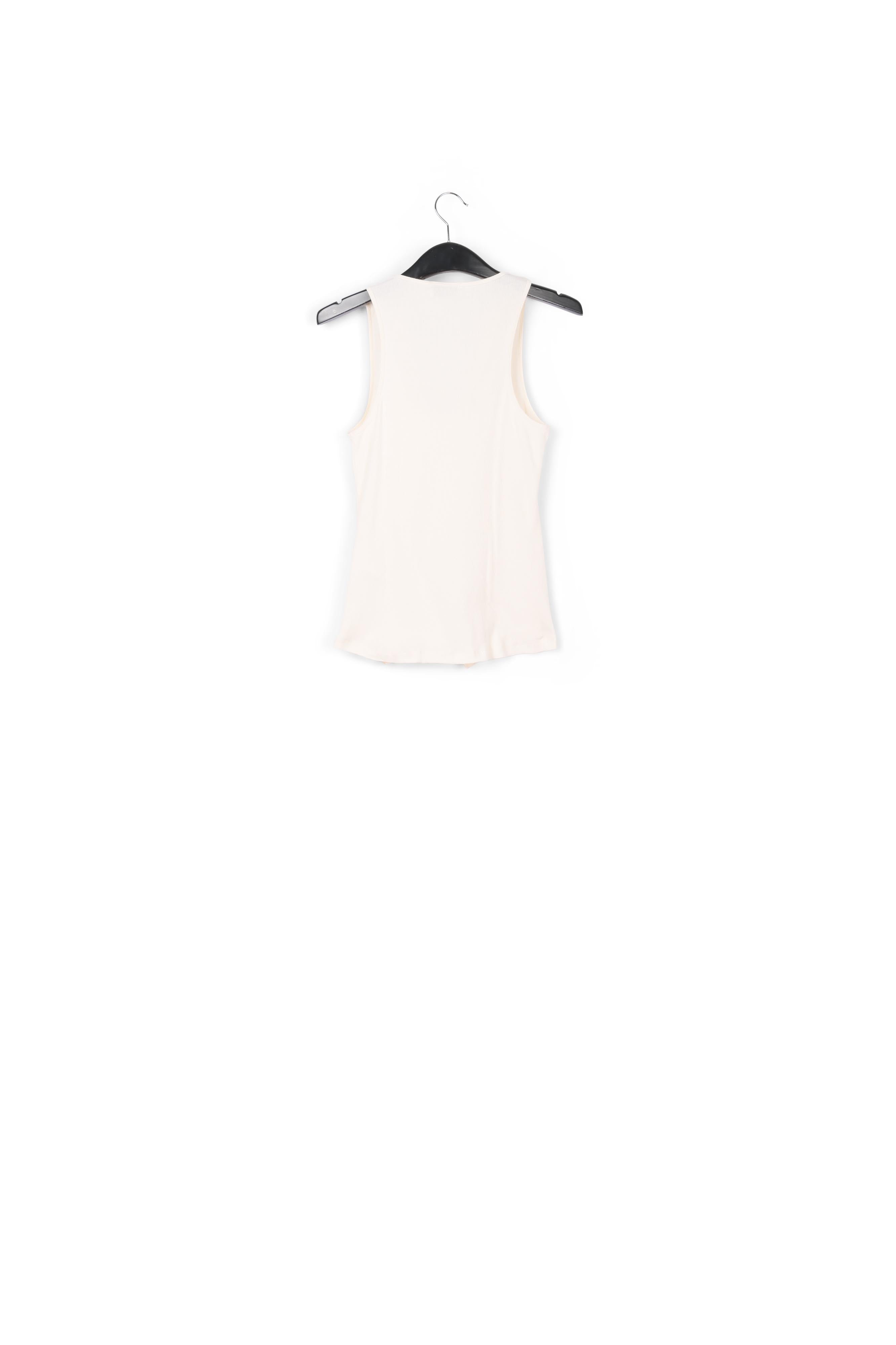 Off-white tank top with bows RE—SSENTIEL | Essentiel second hand