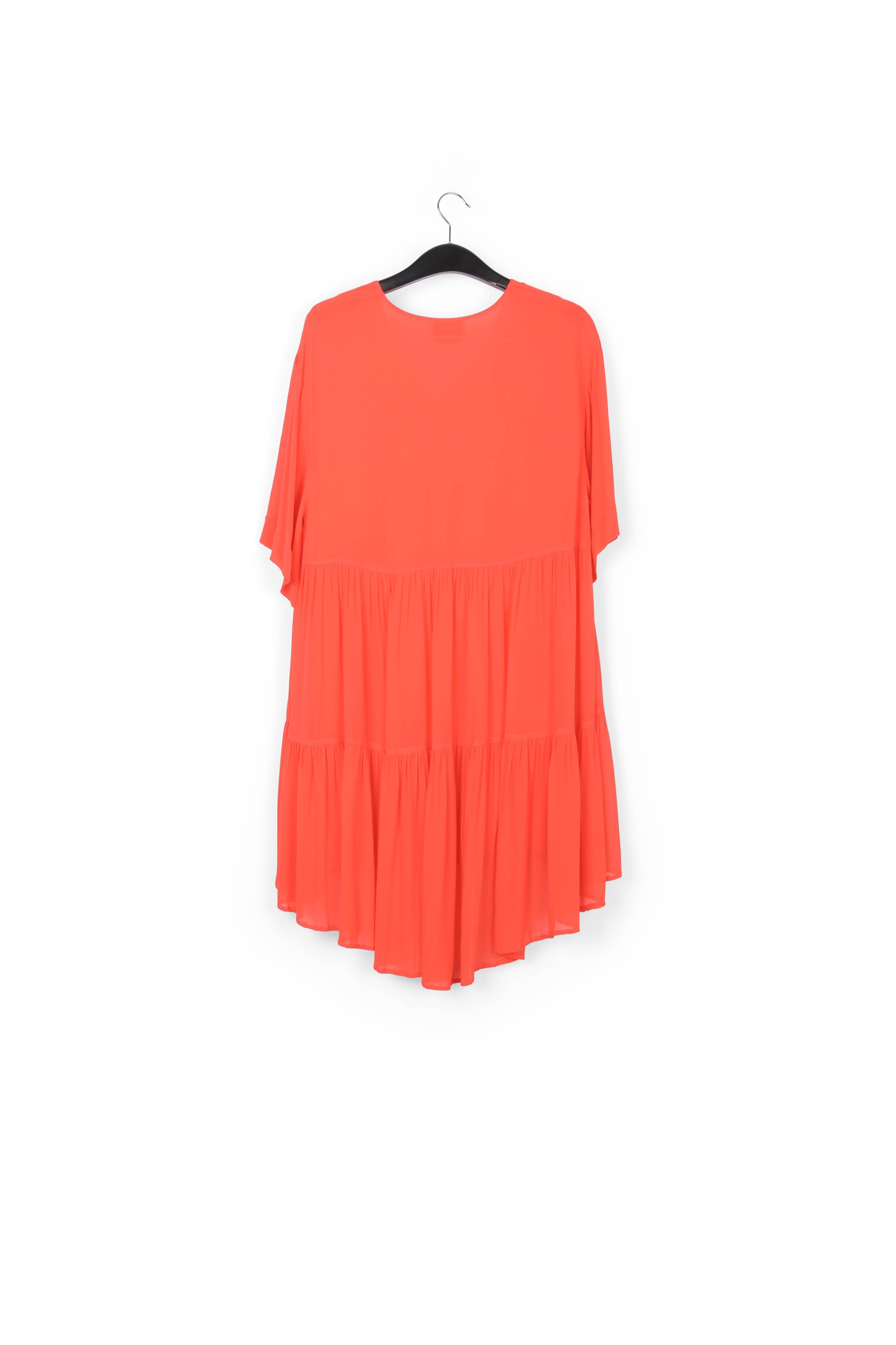 Orange tiered mini dress RE—SSENTIEL | Essentiel second hand