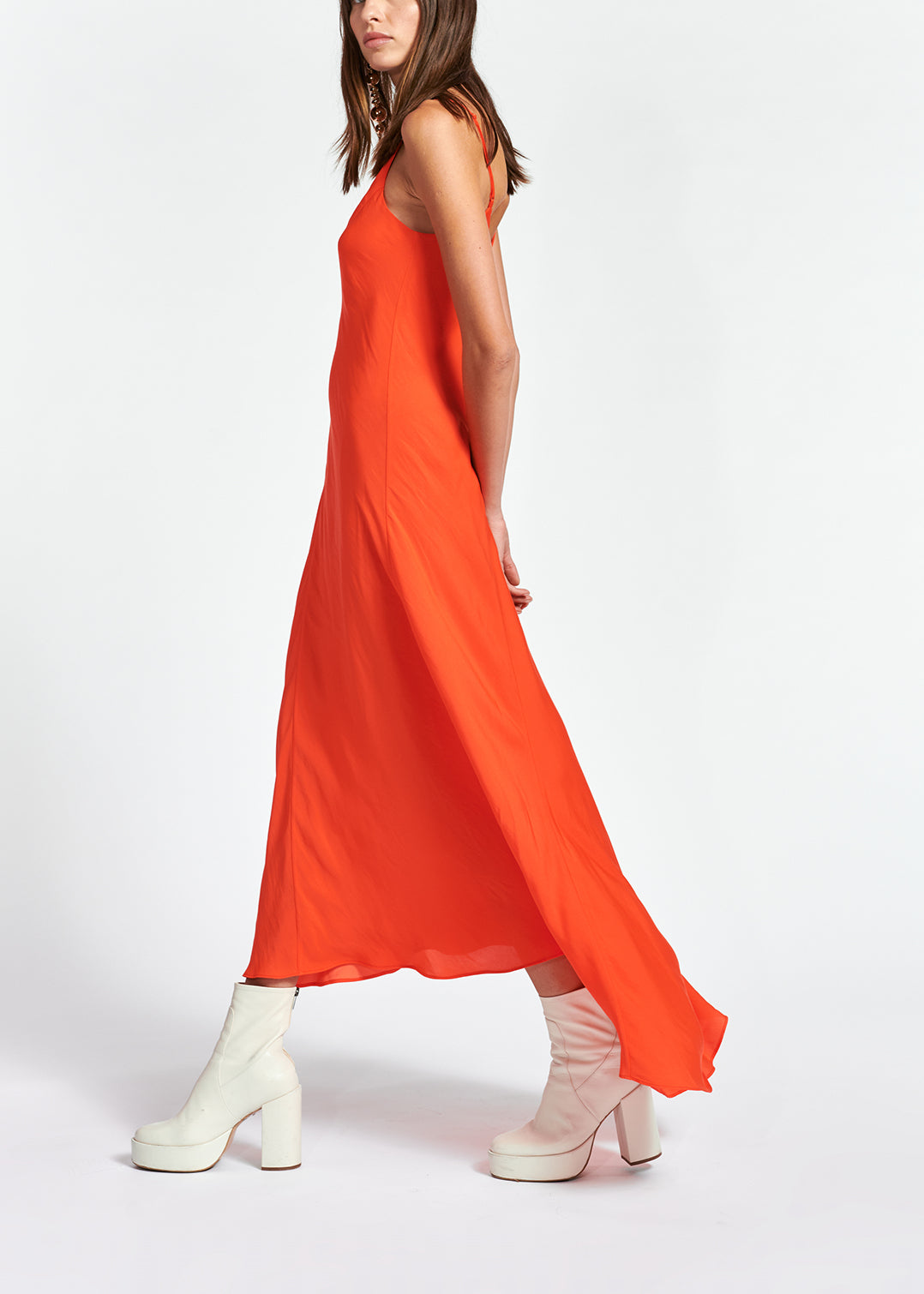 Robe nuisette maxi orange RE—SSENTIEL | Essentiel second hand