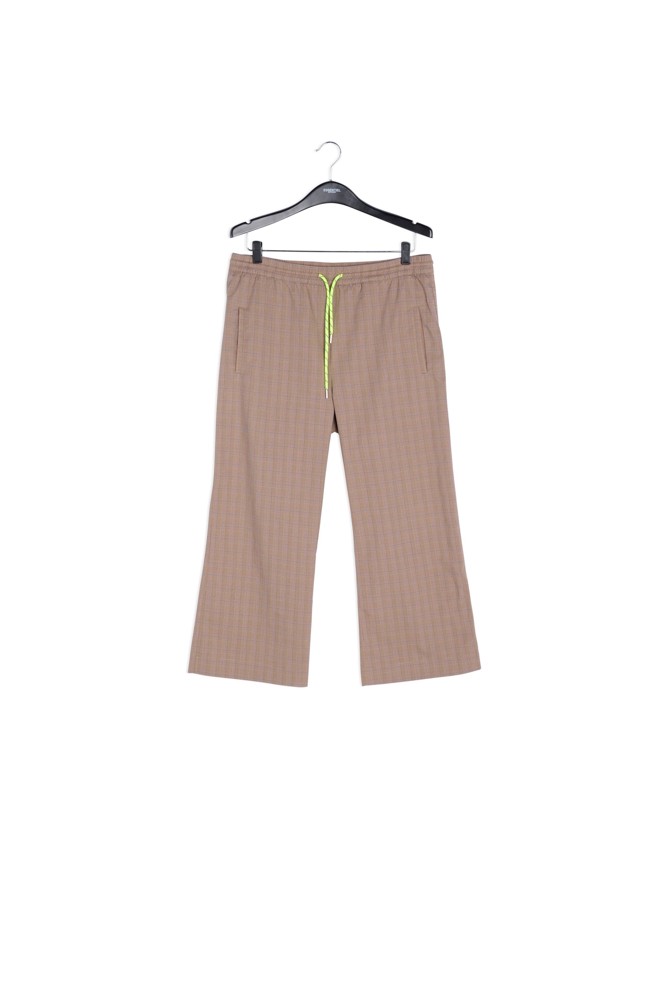 Beige plaid track pants RE—SSENTIEL | Essentiel second hand