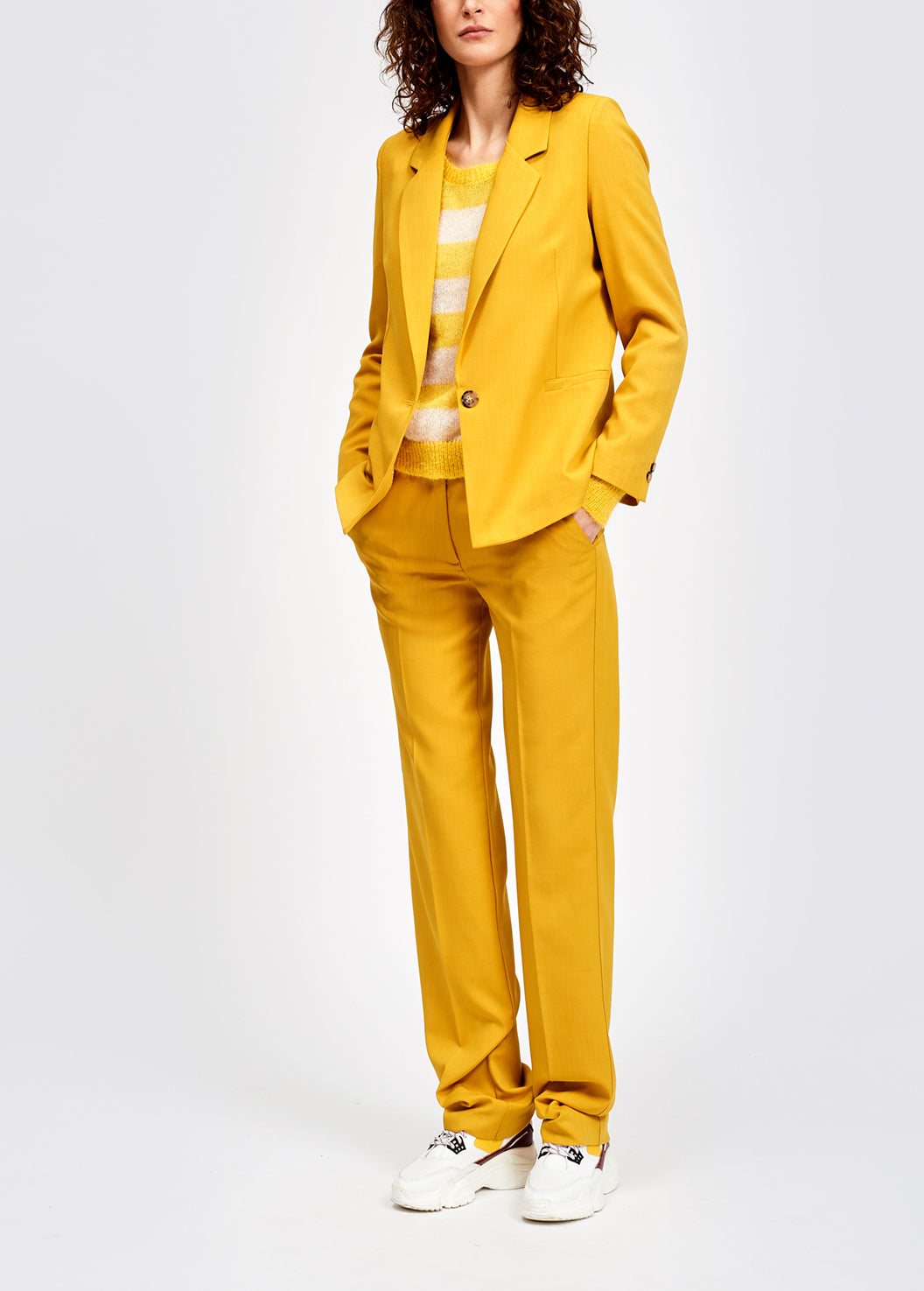 Classic yellow blazer RE—SSENTIEL | Essentiel second hand