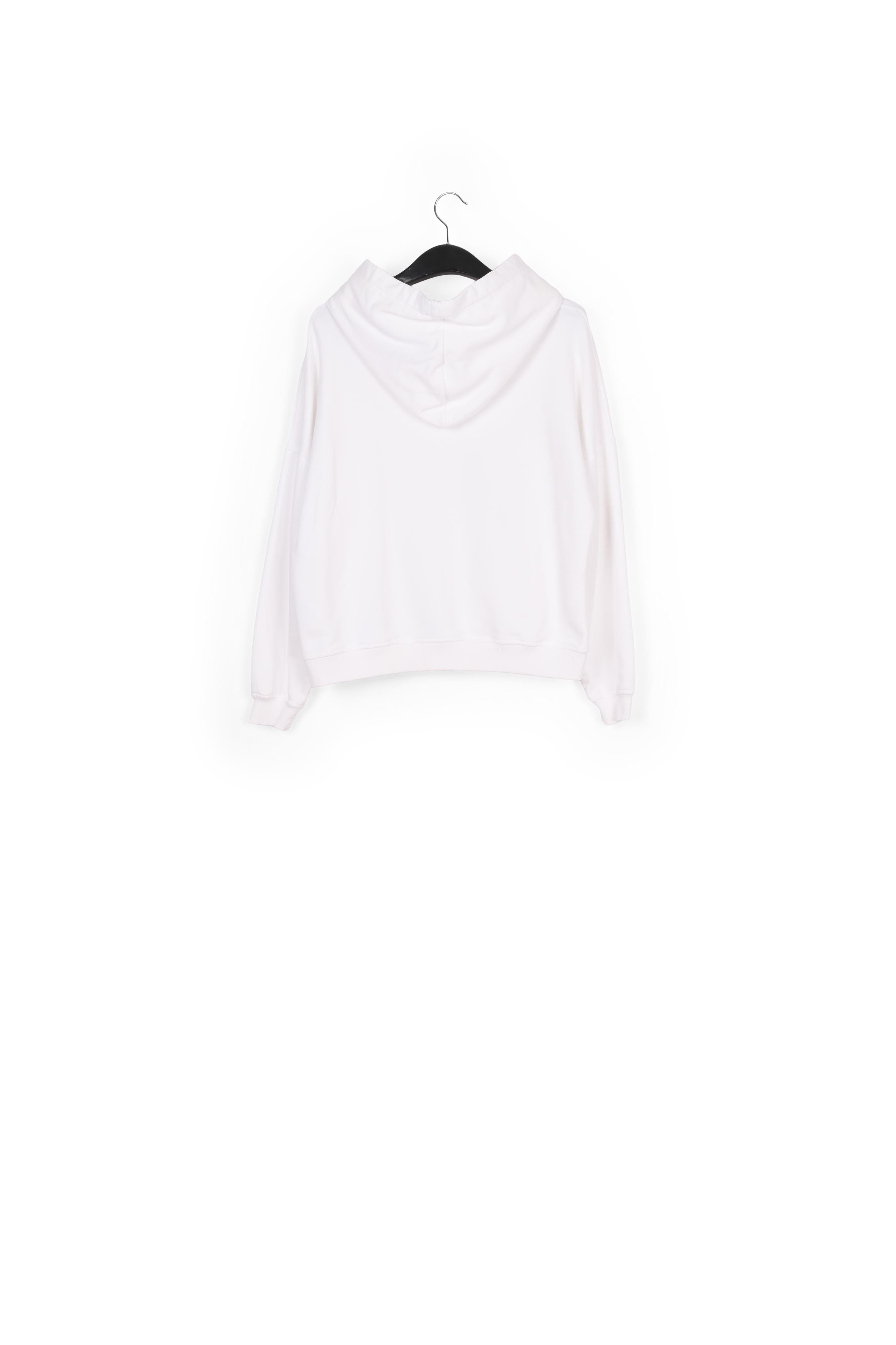 Off-white organic cotton-jersey hoodie RE—SSENTIEL | Essentiel second hand