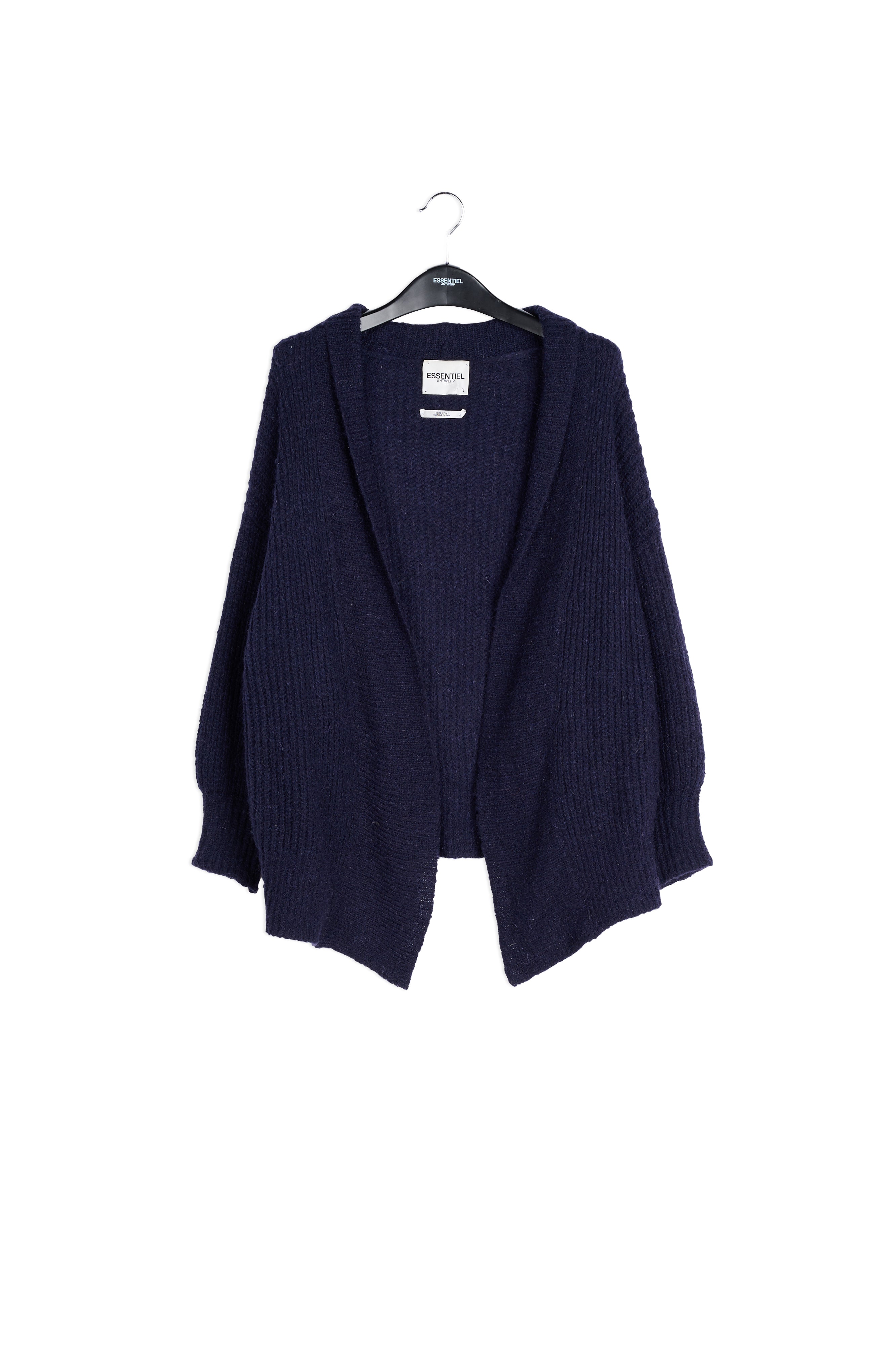 Bright blue shawl collar cardigan RE—SSENTIEL | Essentiel second hand